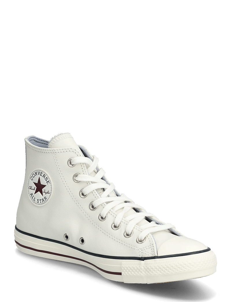 Converse - CTAS HI VINTAGE WHITE/DEEP BORDEAUX - za kostkę - white - 0