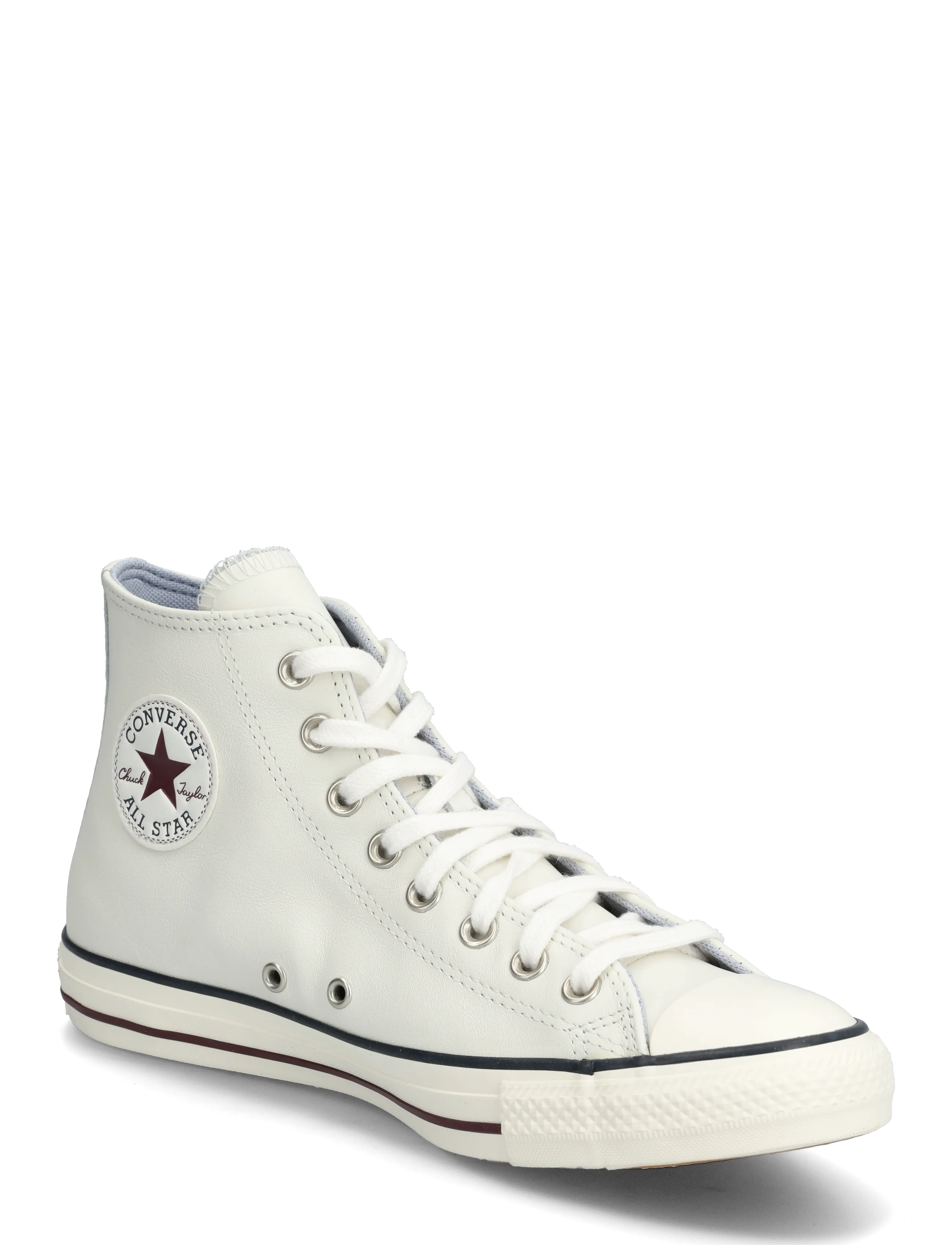 Converse CTAS HI VINTAGE WHITE/DEEP BORDEAUX - Høje sneakers - WHITE / white