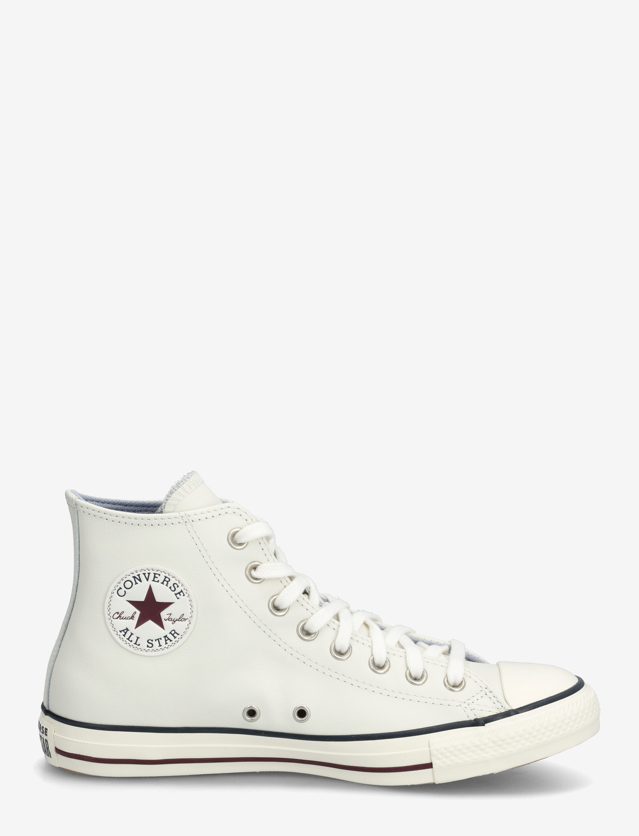 Converse - CTAS HI VINTAGE WHITE/DEEP BORDEAUX - za kostkę - white - 1