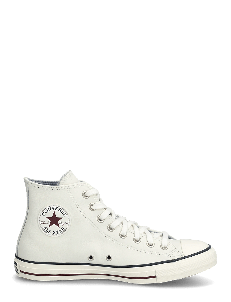 Converse - CTAS HI VINTAGE WHITE/DEEP BORDEAUX - za kostkę - white - 1