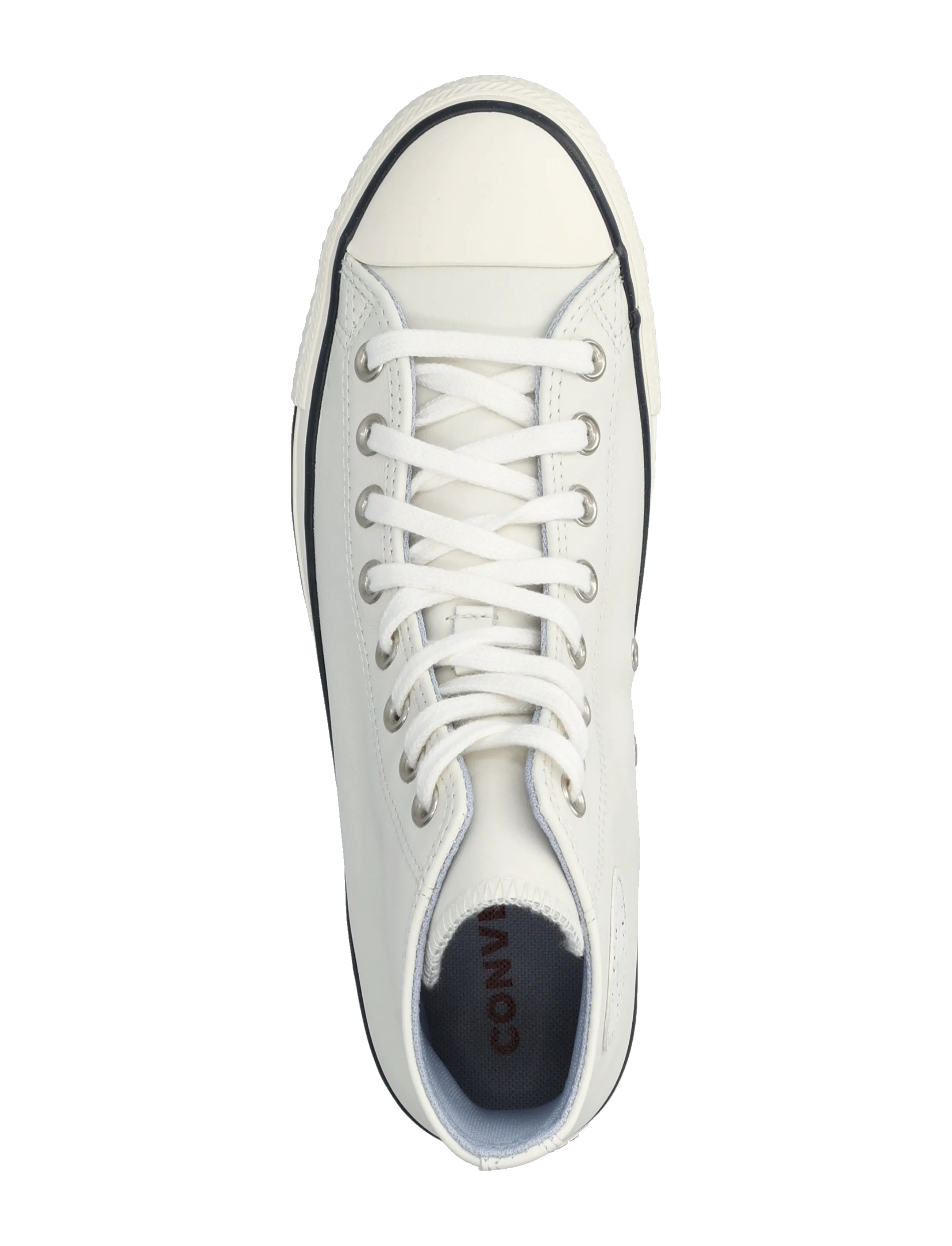 Converse - CTAS HI VINTAGE WHITE/DEEP BORDEAUX - white - 3