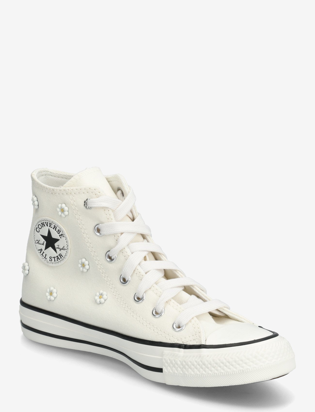Converse - CTAS HI EGRET/VINTAGE WHITE/BLACK - high-top sneakers - brown - 0