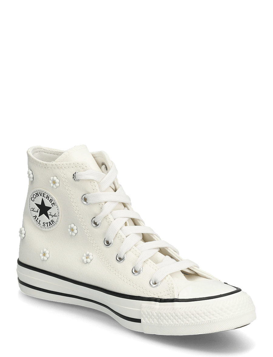 Converse - CTAS HI EGRET/VINTAGE WHITE/BLACK - canvas-sneaker - brown - 0