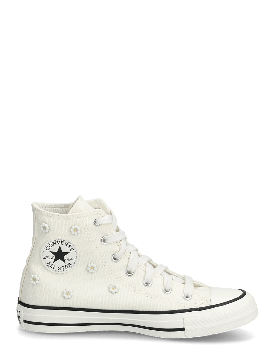 Converse - CTAS HI EGRET/VINTAGE WHITE/BLACK - canvas-sneaker - brown - 1