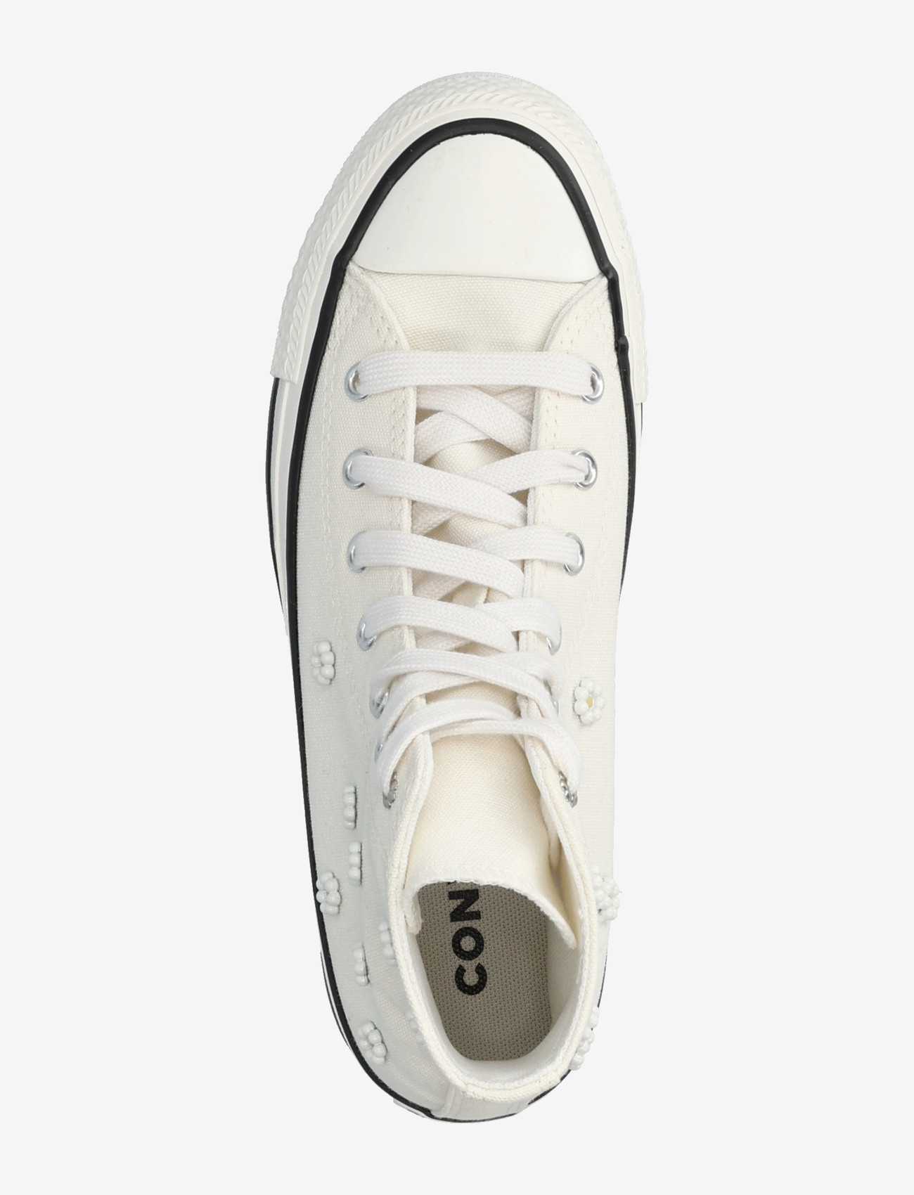 Converse - CTAS HI EGRET/VINTAGE WHITE/BLACK - high-top sneakers - brown - 3