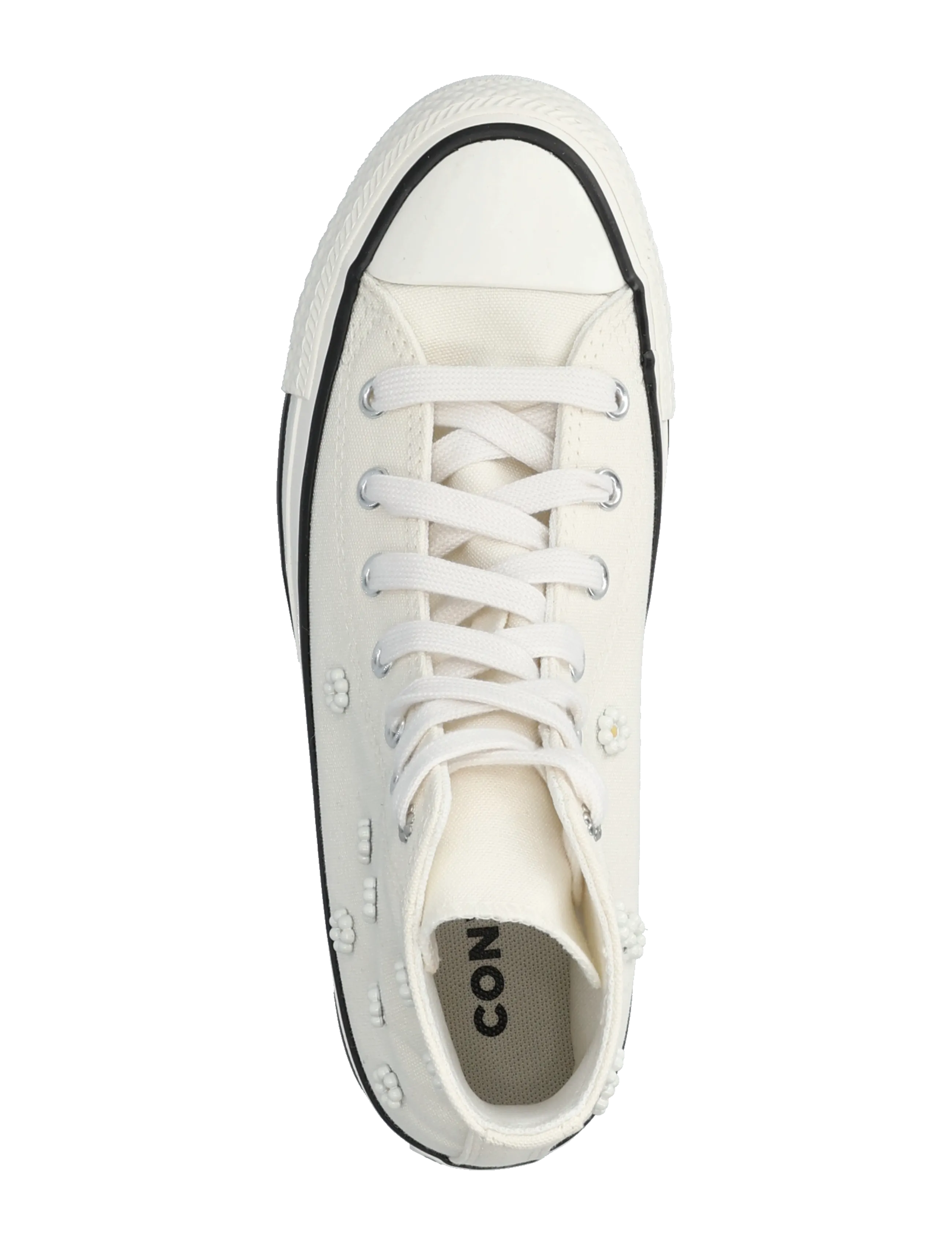 Converse - CTAS HI EGRET/VINTAGE WHITE/BLACK - canvas-sneaker - brown - 3