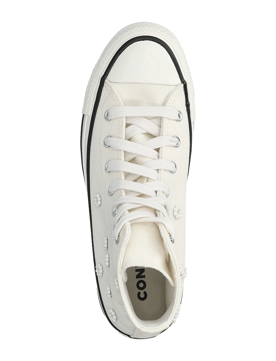 Converse - CTAS HI EGRET/VINTAGE WHITE/BLACK - canvas-sneaker - brown - 3