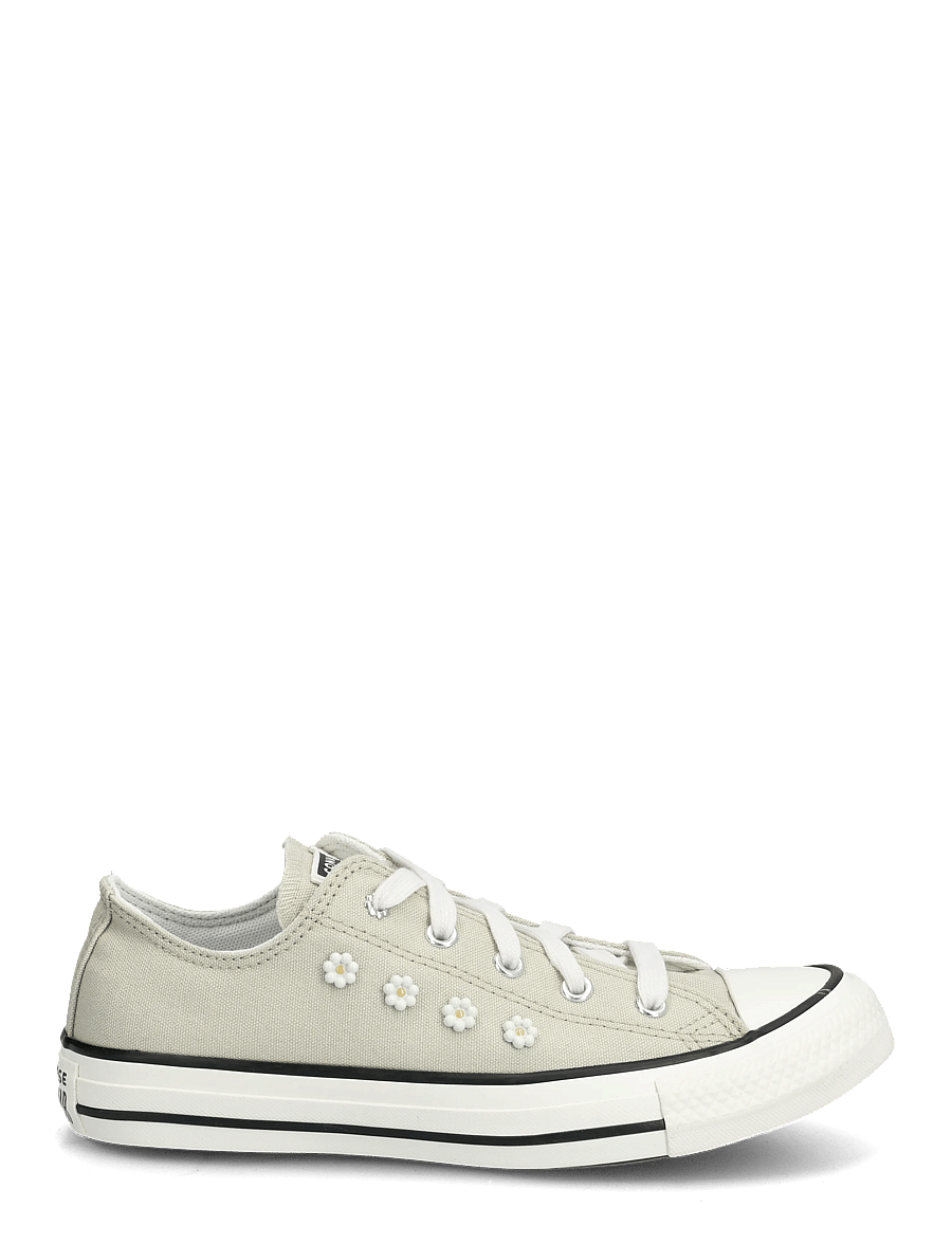 Converse - CTAS OX SAGE SMOKE/VINTAGE WHITE/BLACK - canva sneakers - green - 1