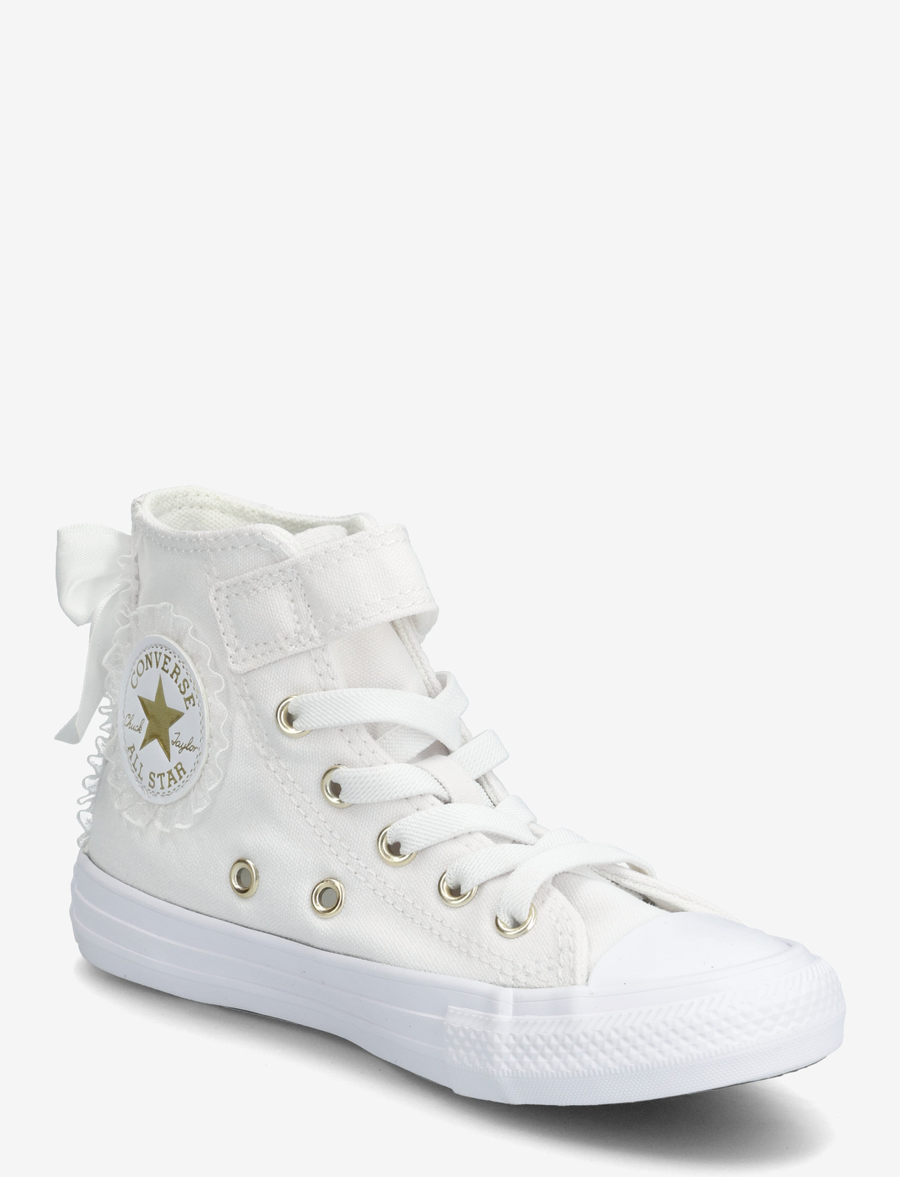 Converse - CTAS 1V HI WHITE/WHITE/GOLD - high-top sneakers - white - 0