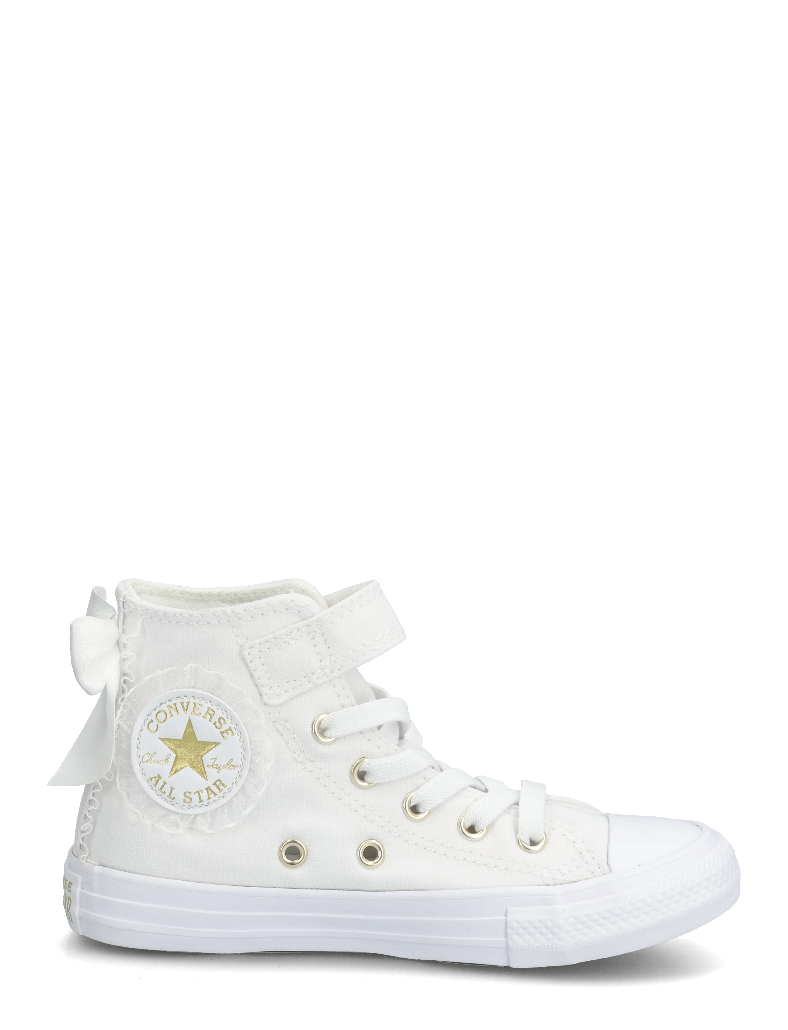 Converse - CTAS 1V HI WHITE/WHITE/GOLD - hoher schnitt - white - 1