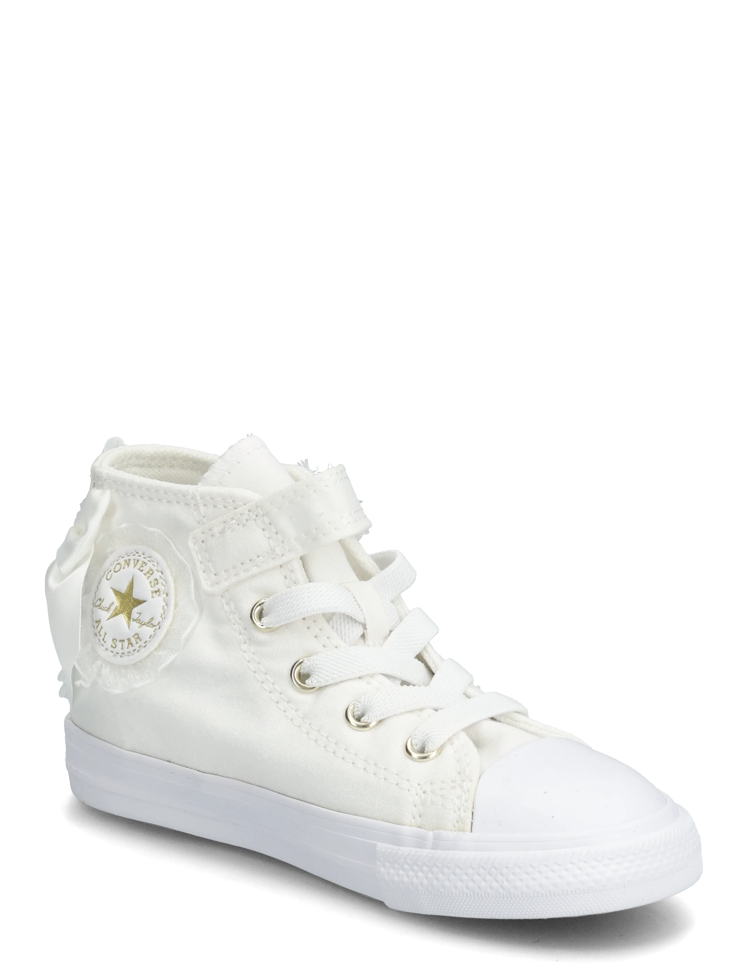 Converse CTAS 1V HI WHITE/WHITE/GOLD - Canvas-Sneaker - WHITE / white