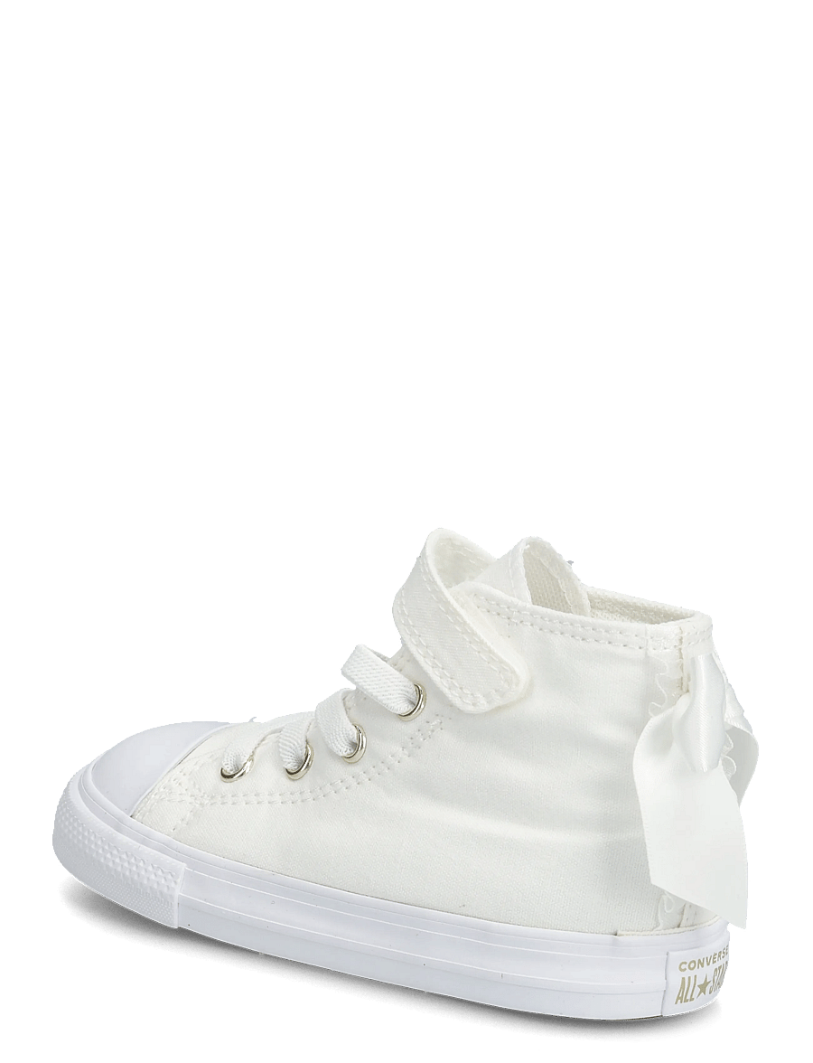 Converse - CTAS 1V HI WHITE/WHITE/GOLD - canvas-sneaker - white - 1
