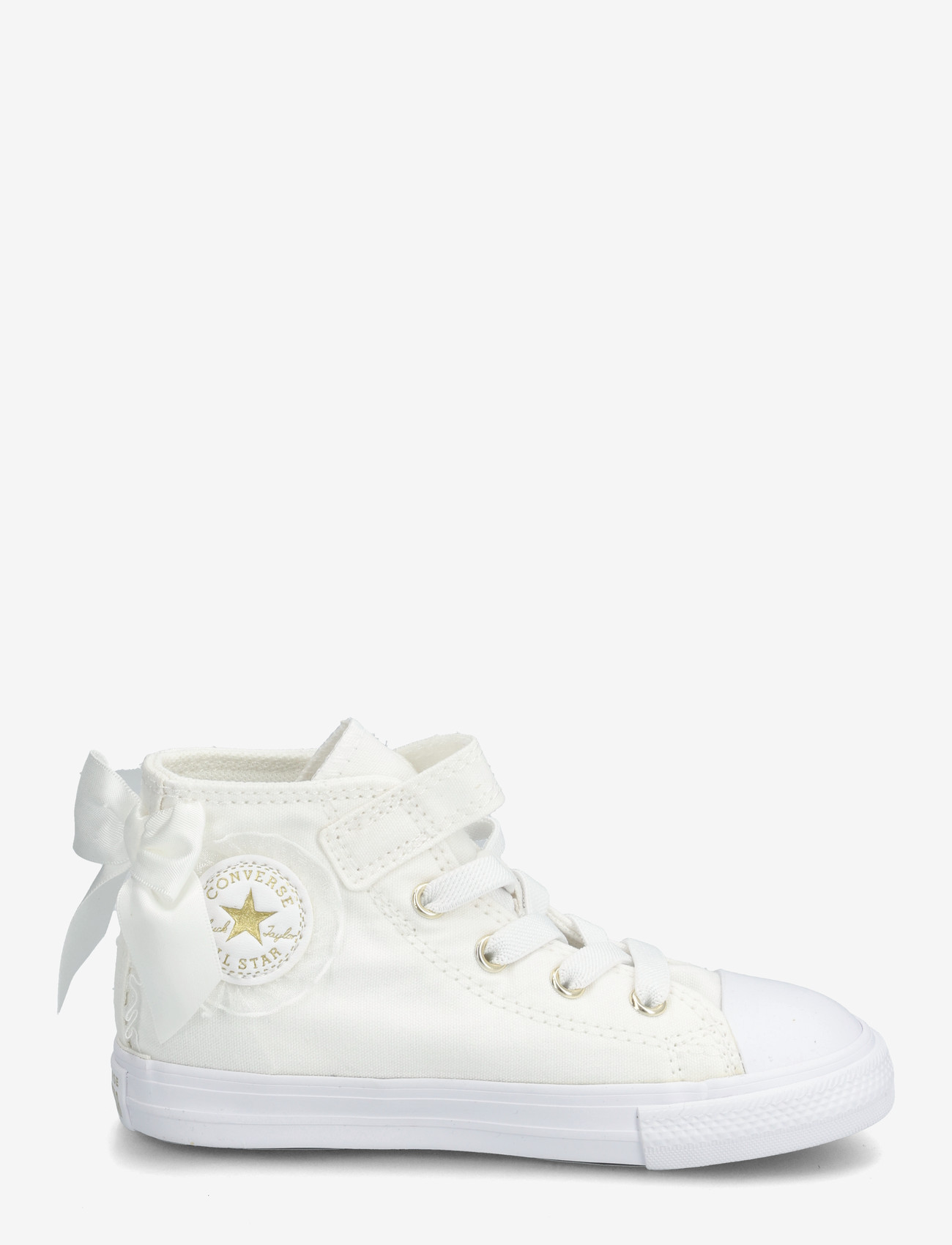 Converse - CTAS 1V HI WHITE/WHITE/GOLD - høje sneakers - white - 2