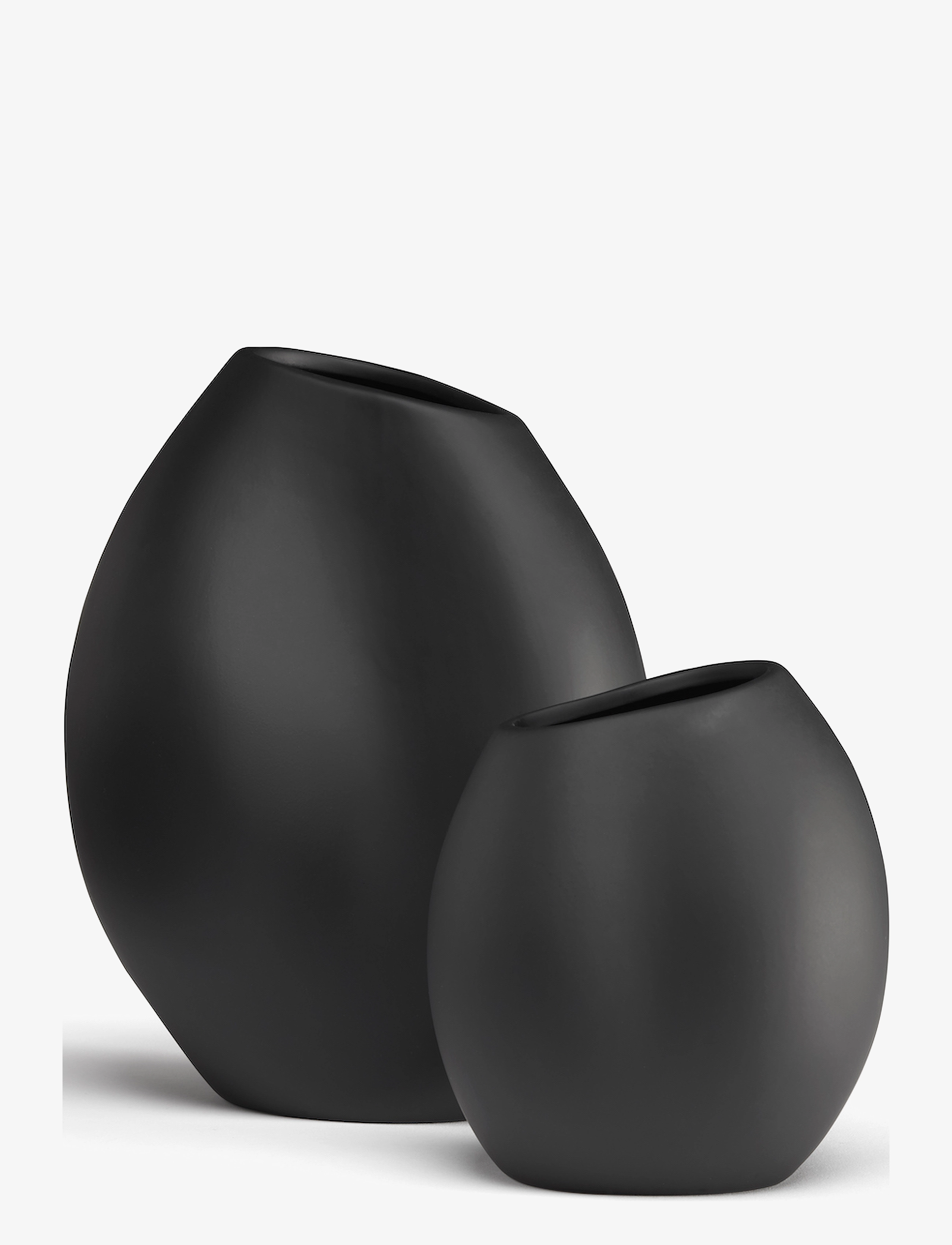Cooee Design - Lee Vase 18cm Black - wazony - black - 2