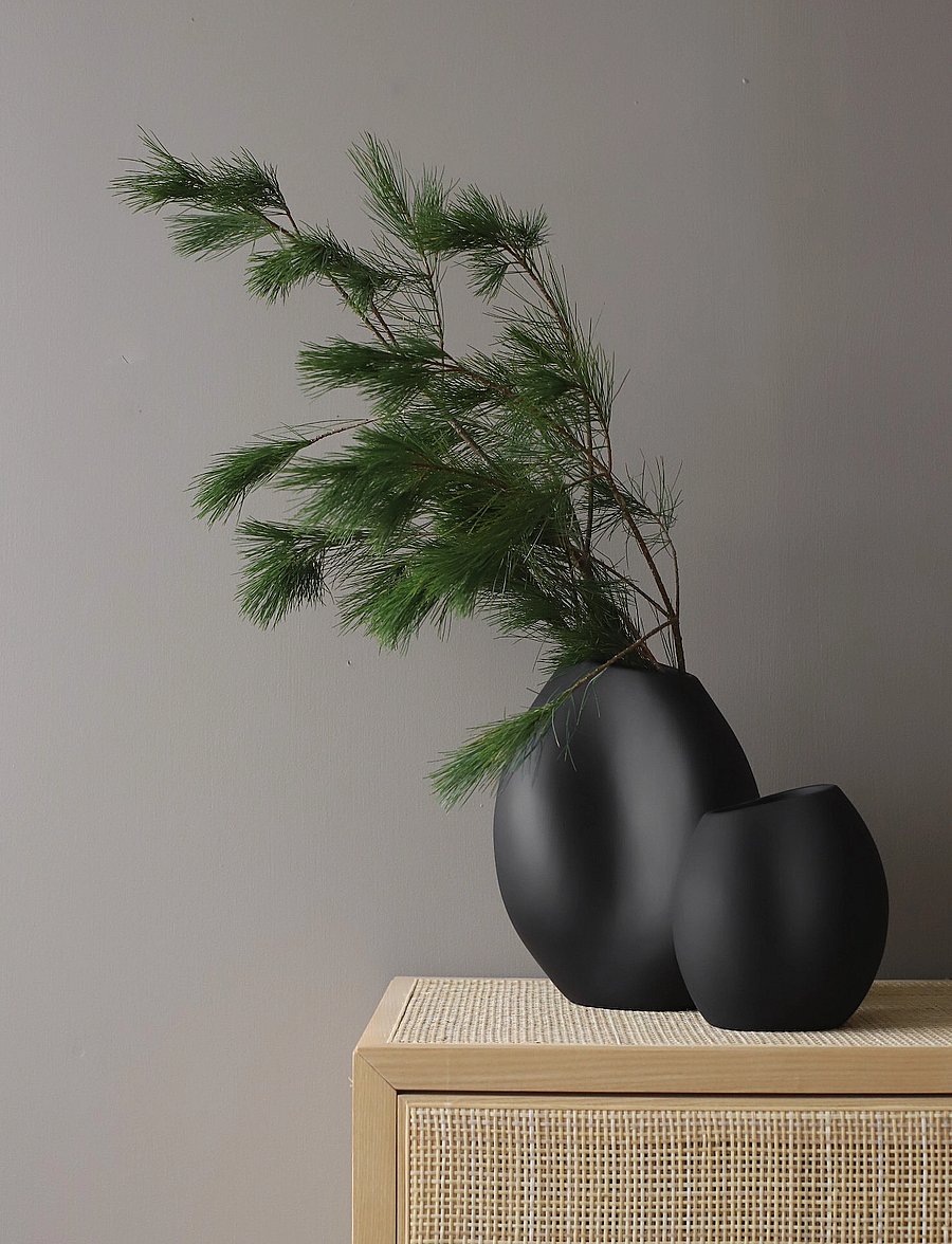 Cooee Design - Lee Vase 18cm Black - vaasid - black - 0