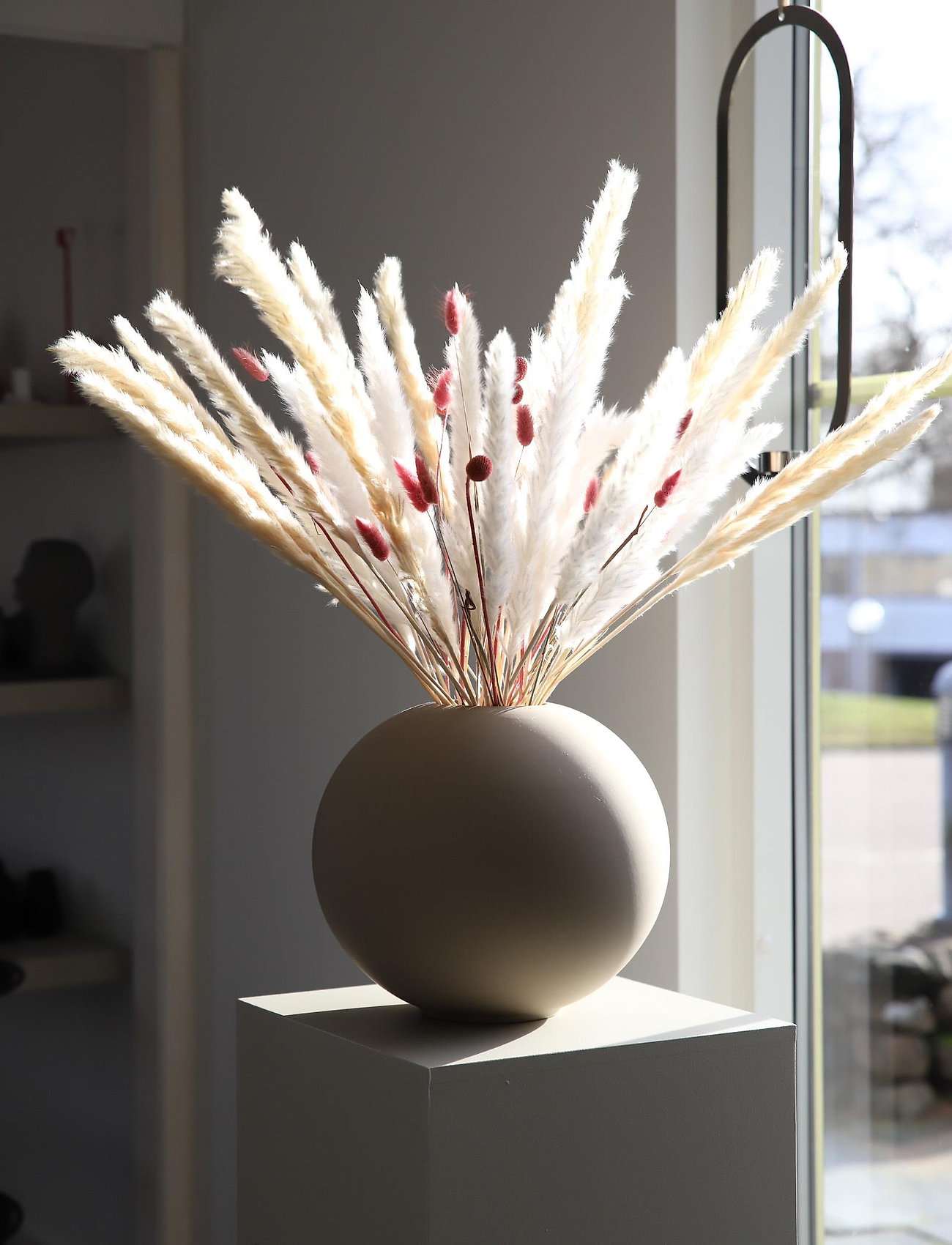 Cooee Design - Dried  Flowers Golden Ball Red - madalaimad hinnad - red - 1
