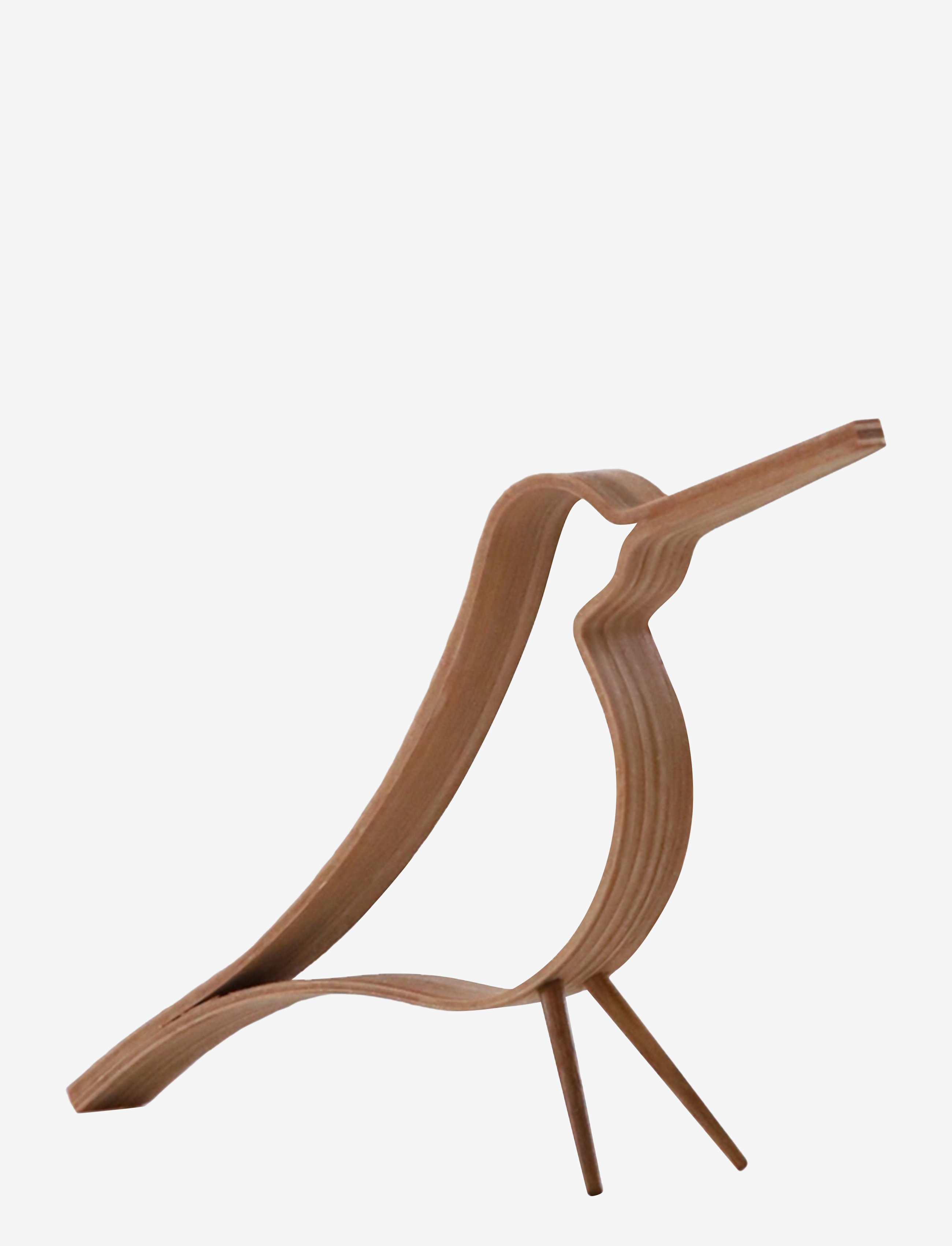 COOEE DESIGN Woody Bird Stained Oak Klein Braun - H:14CM - Unisex