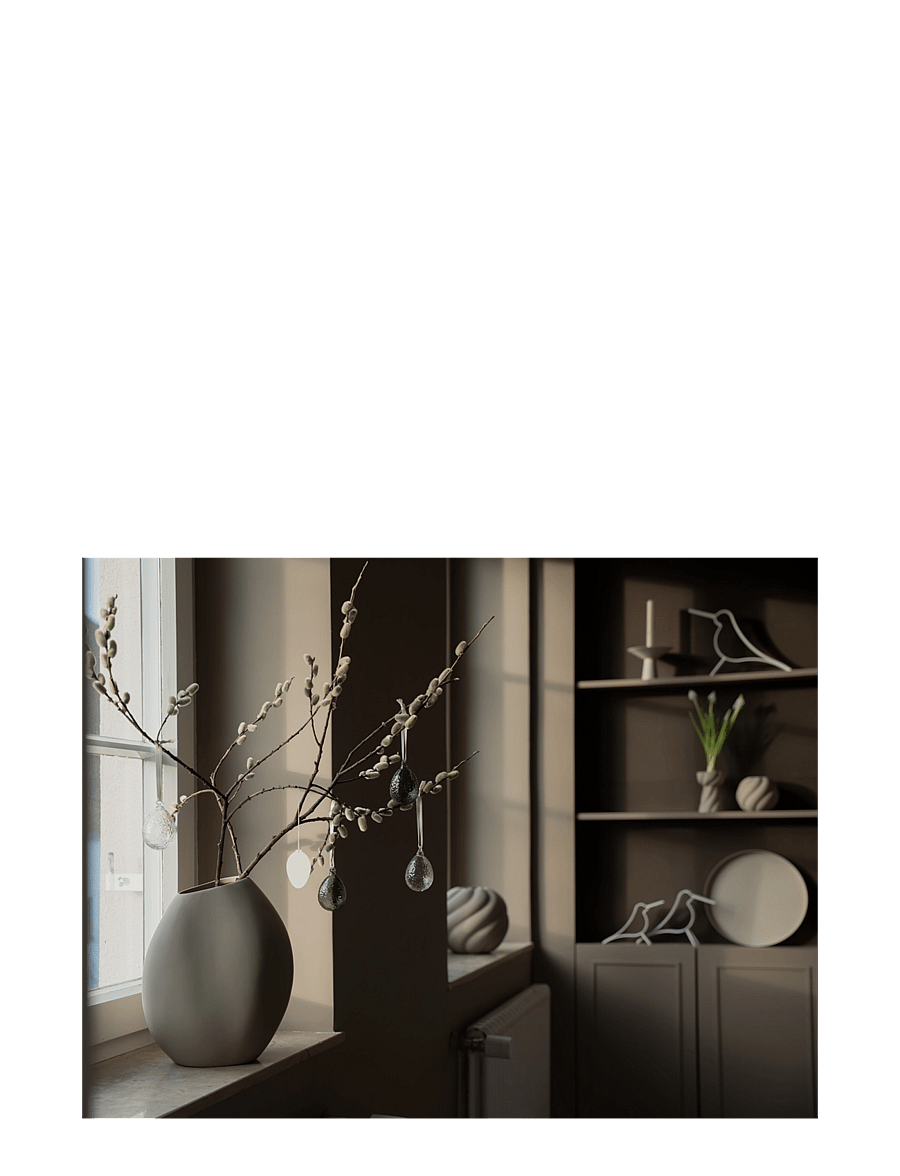 Cooee Design - Woody Bird White Small - holzfiguren - white - 1