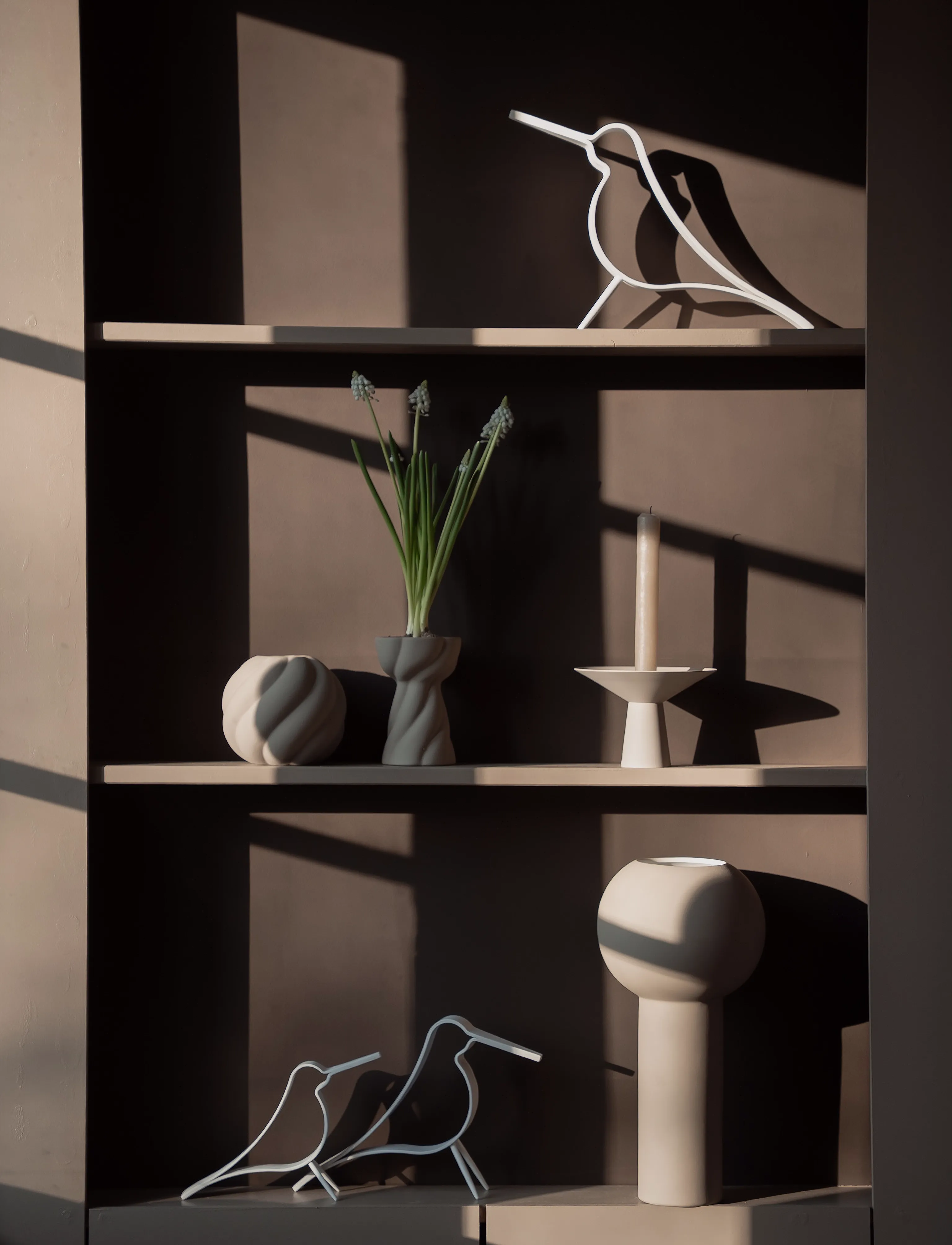 Cooee Design Woody Bird White Medium, One Size x 24, Decorative Accessories-details, Weiß - Wooden Figures, Homeware