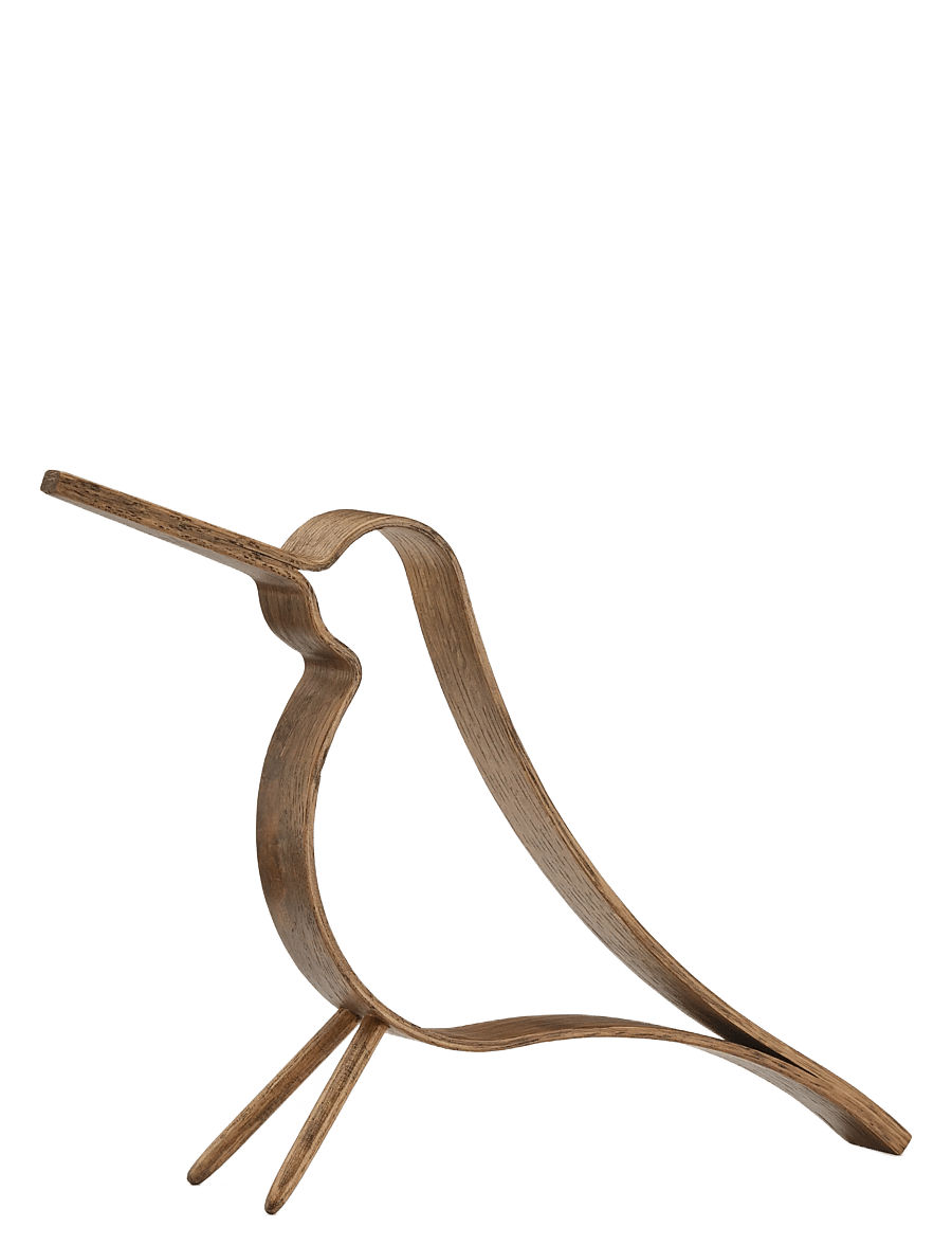 Cooee Design - Woody Bird Dark Oak Large - holzfiguren - dark oak - 1