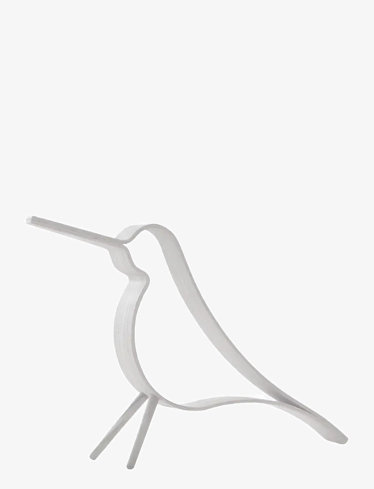 Cooee Design - Woody Bird White Large - træfigurer - white - 1