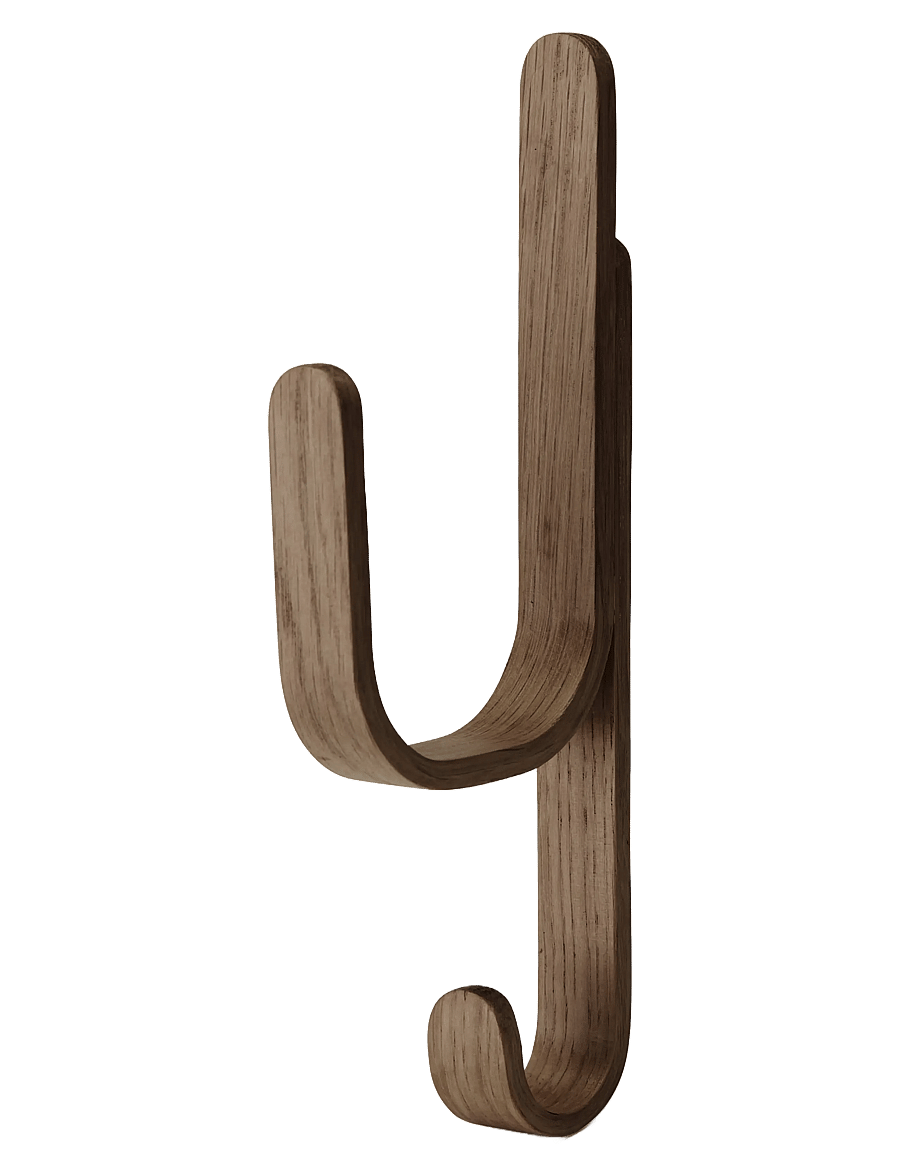Cooee Design - Woody Hook One Dark Oak - konksud - dark oak - 1