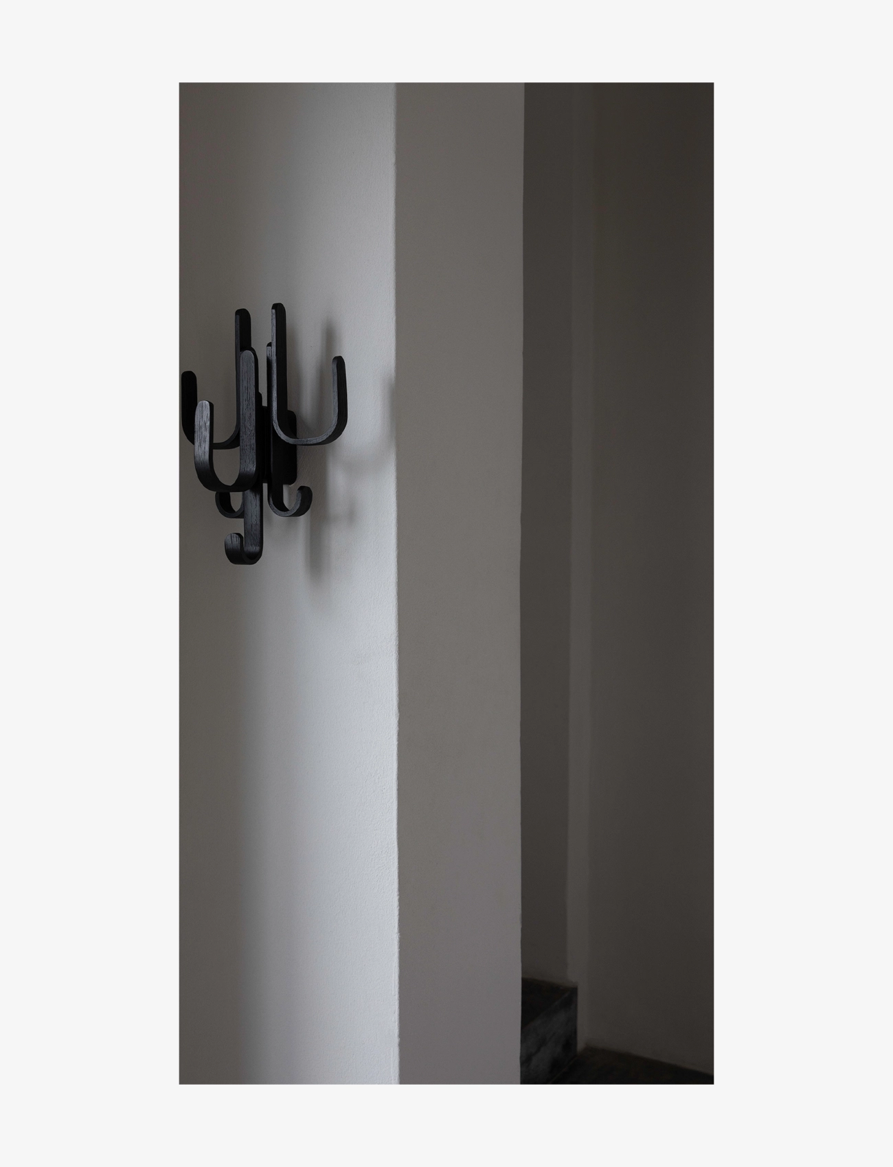 Cooee Design - Woody Hook 3 in 1 - klädhängare & hatthyllor - black stained oak - 2