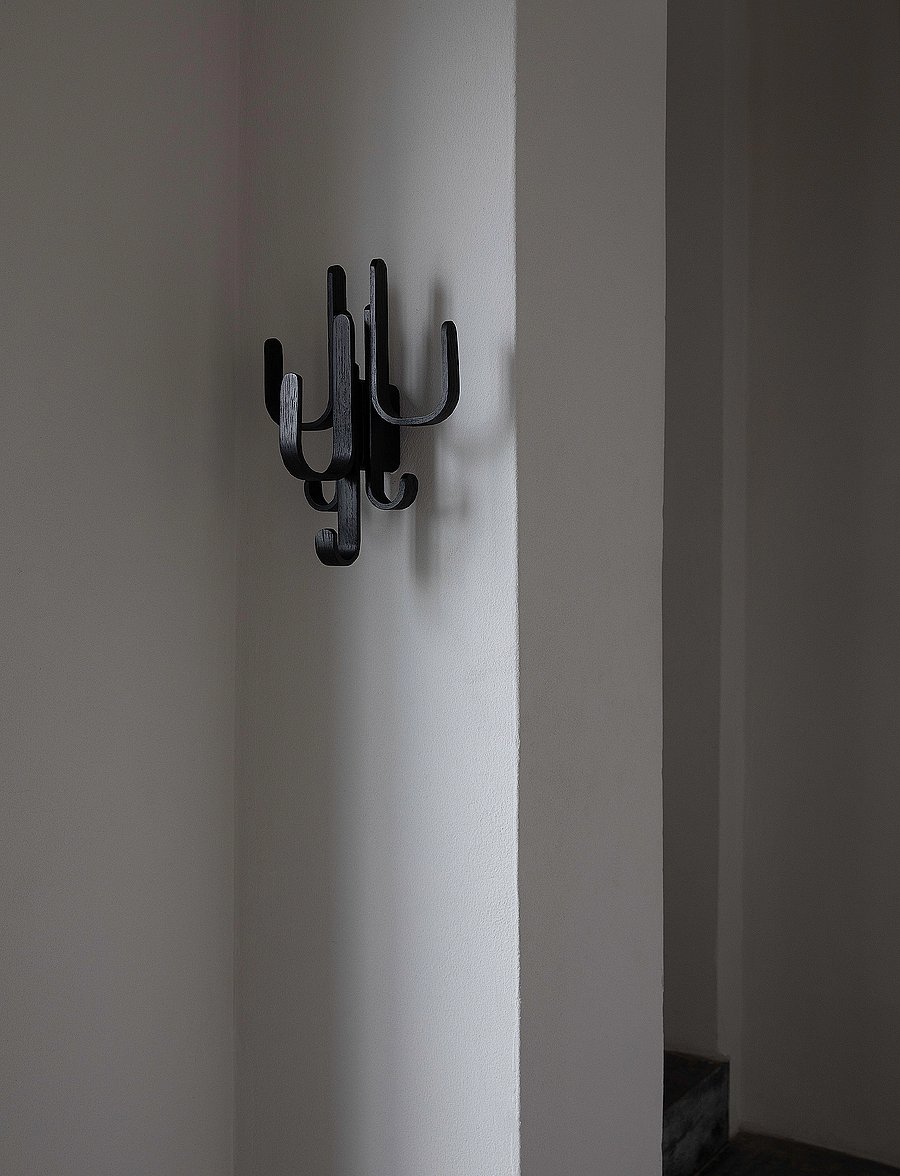 Cooee Design - Woody Hook 3 in 1 - riputuskonksud ja nagid - black stained oak - 2