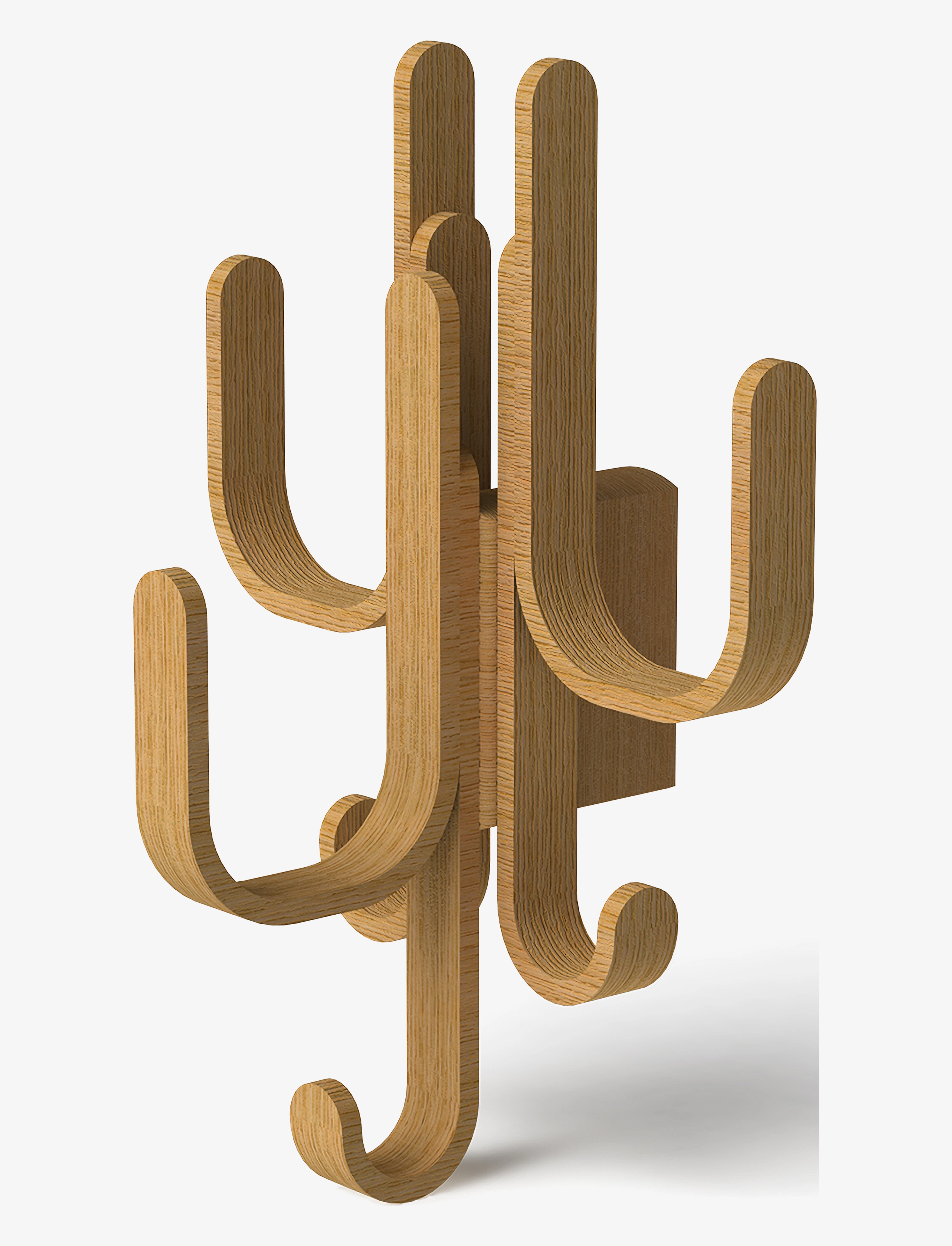 COOEE DESIGN Woody Hook 3 In 1 Beige - One Size - Unisex