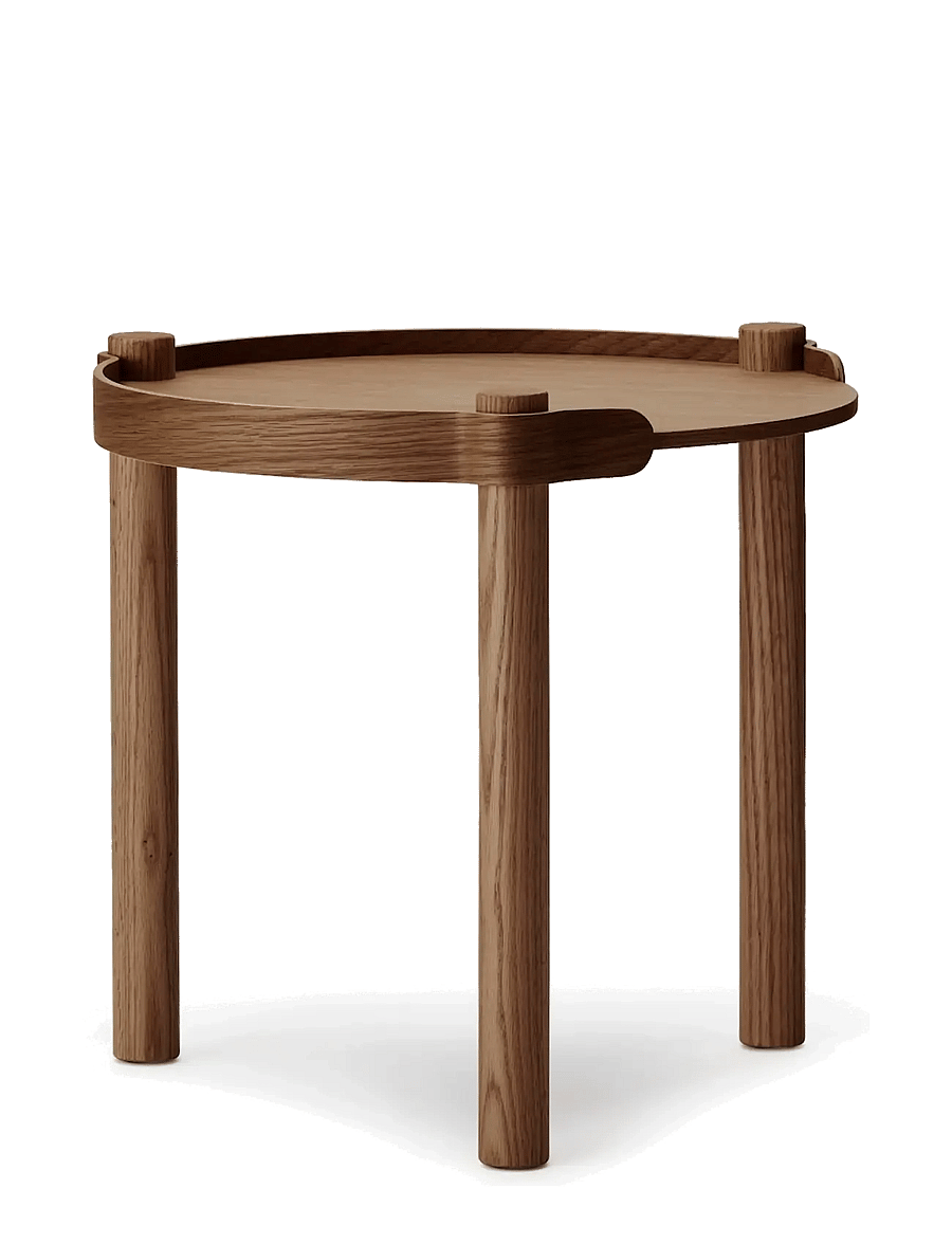 Cooee Design - Woody Table 45cm Dark Oak - beistelltische & kleine tische - dark oak - 1
