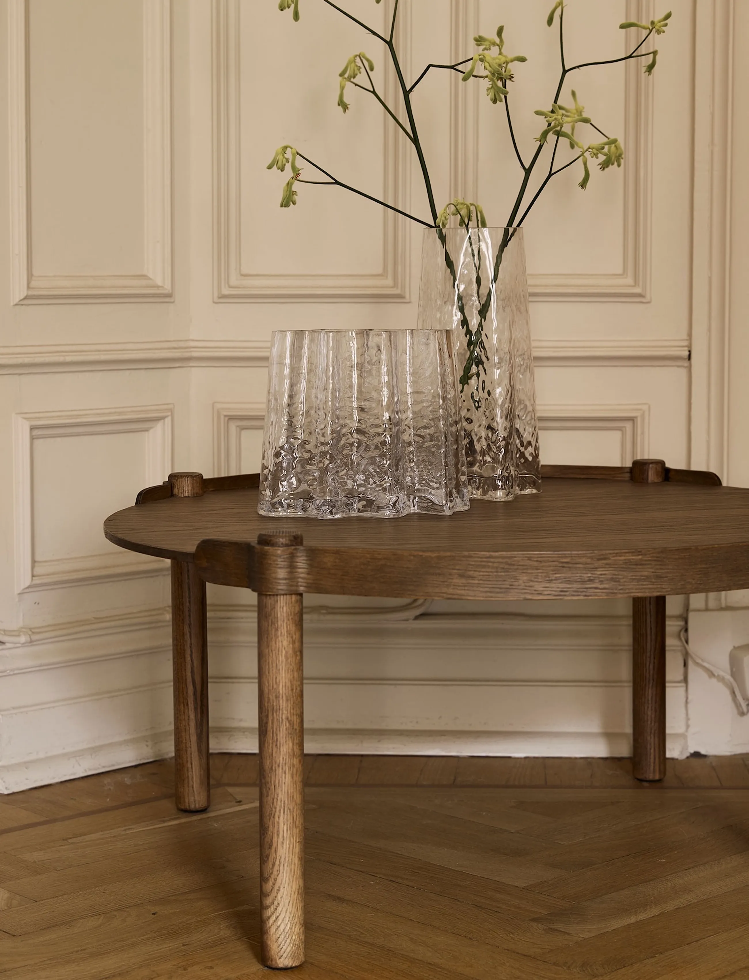 Cooee Design - Woody Table 80cm Dark Oak - dark oak - 3