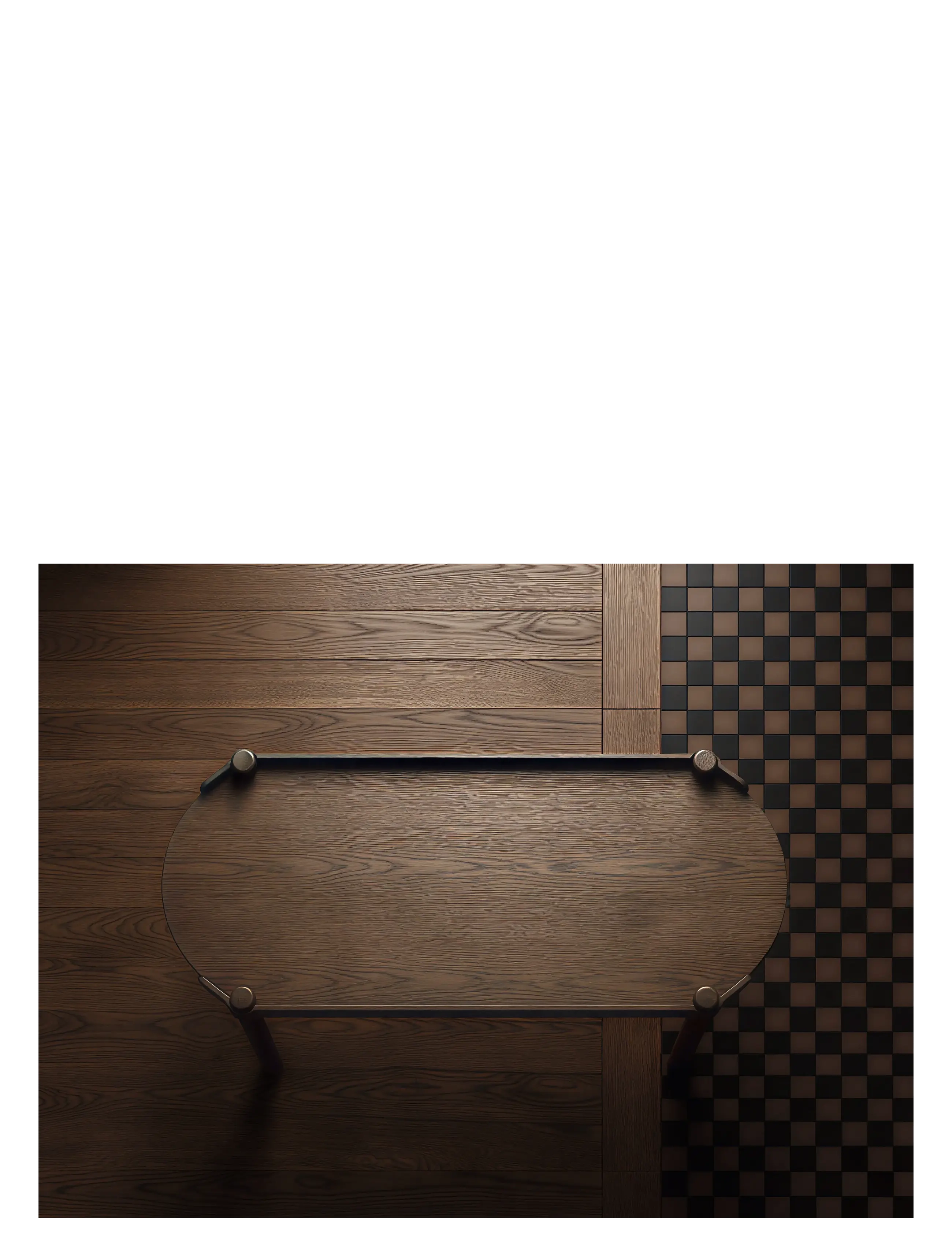 Cooee Design - Woody Table 50x105cm Dark Oak - dark oak - 2