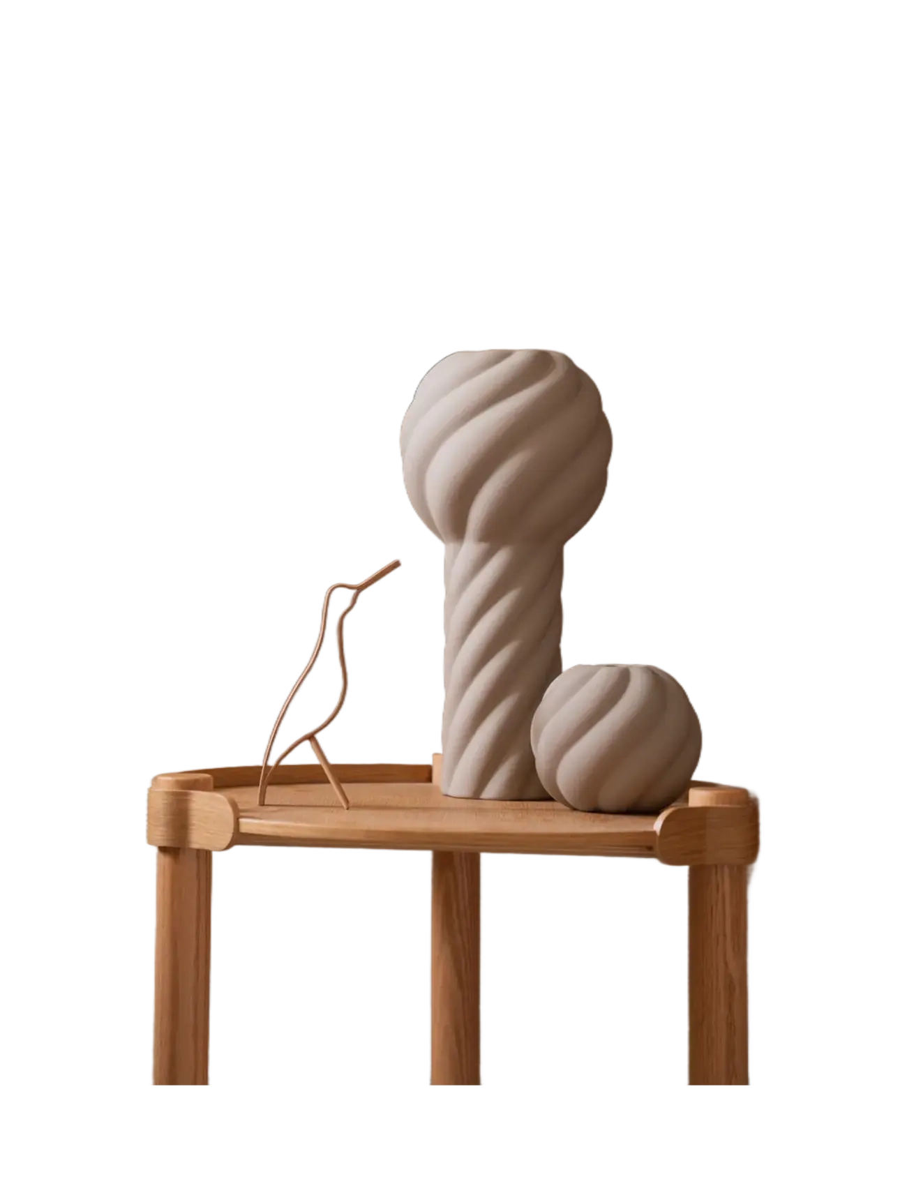 Cooee Design - Woody Bird High - figuren & skulpturen - oak - 1