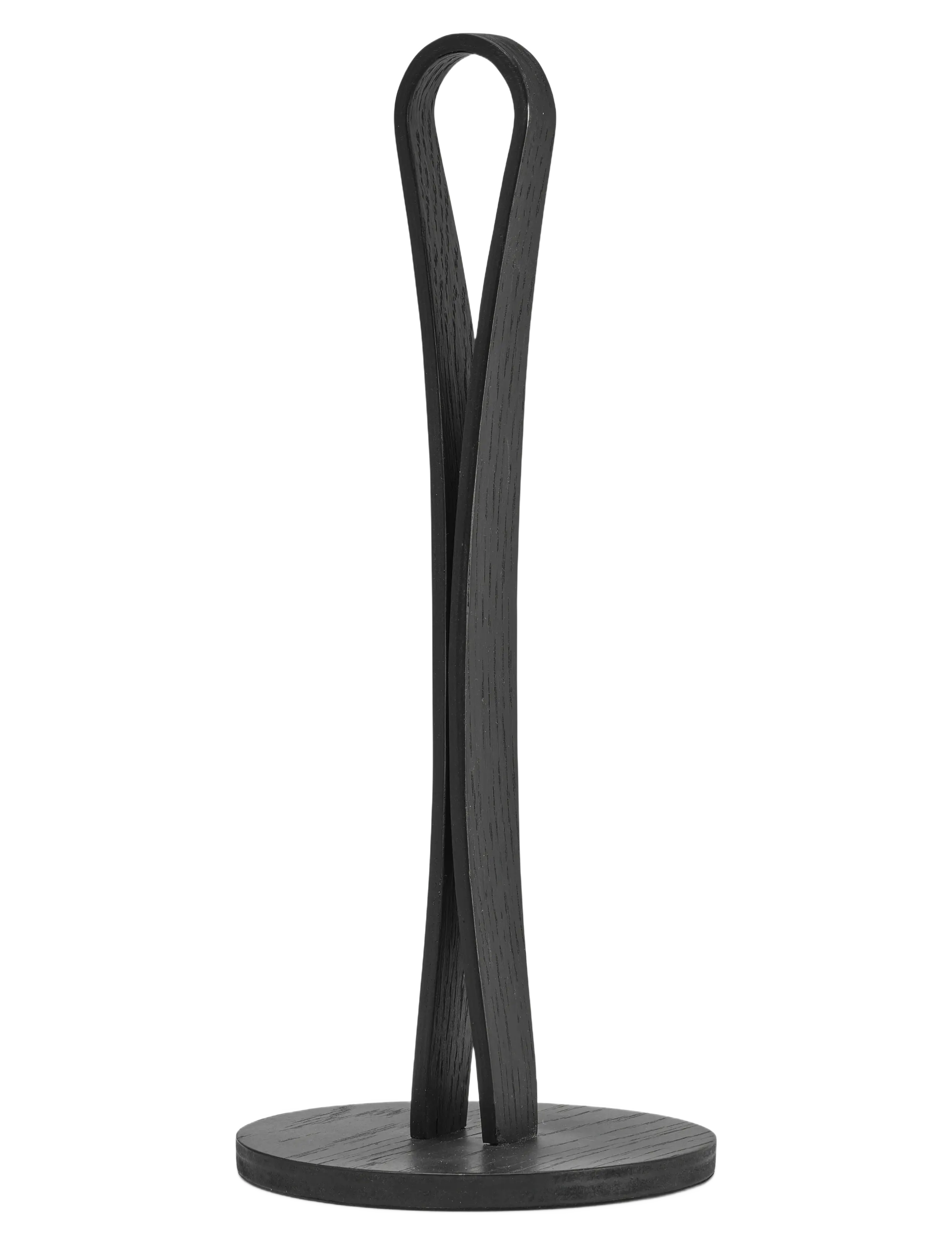 Cooee Design Woody Kitchen Roll Holder Black Stained Oak - View all - BLACK STAINED OAK / black