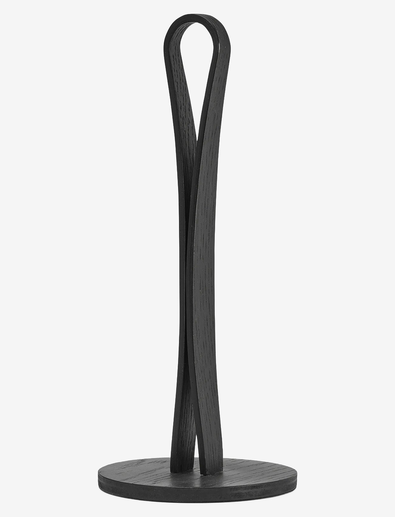 Cooee Design | Woody Kitchen Roll Holder Black Stained Oak | ONE SIZE