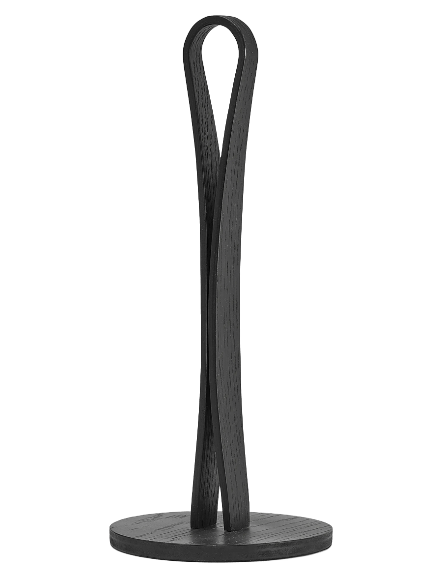 Cooee Design - Woody Kitchen Roll Holder Black Stained Oak - küchenrollenhalter - black stained oak - 1