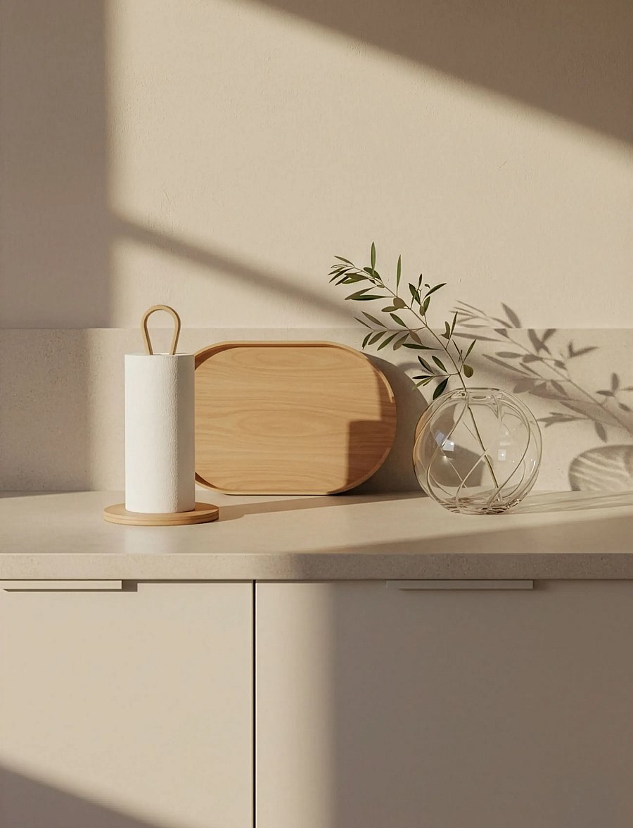 Cooee Design - Woody Kitchen Roll Holder Oak - küchenrollenhalter - oak - 0