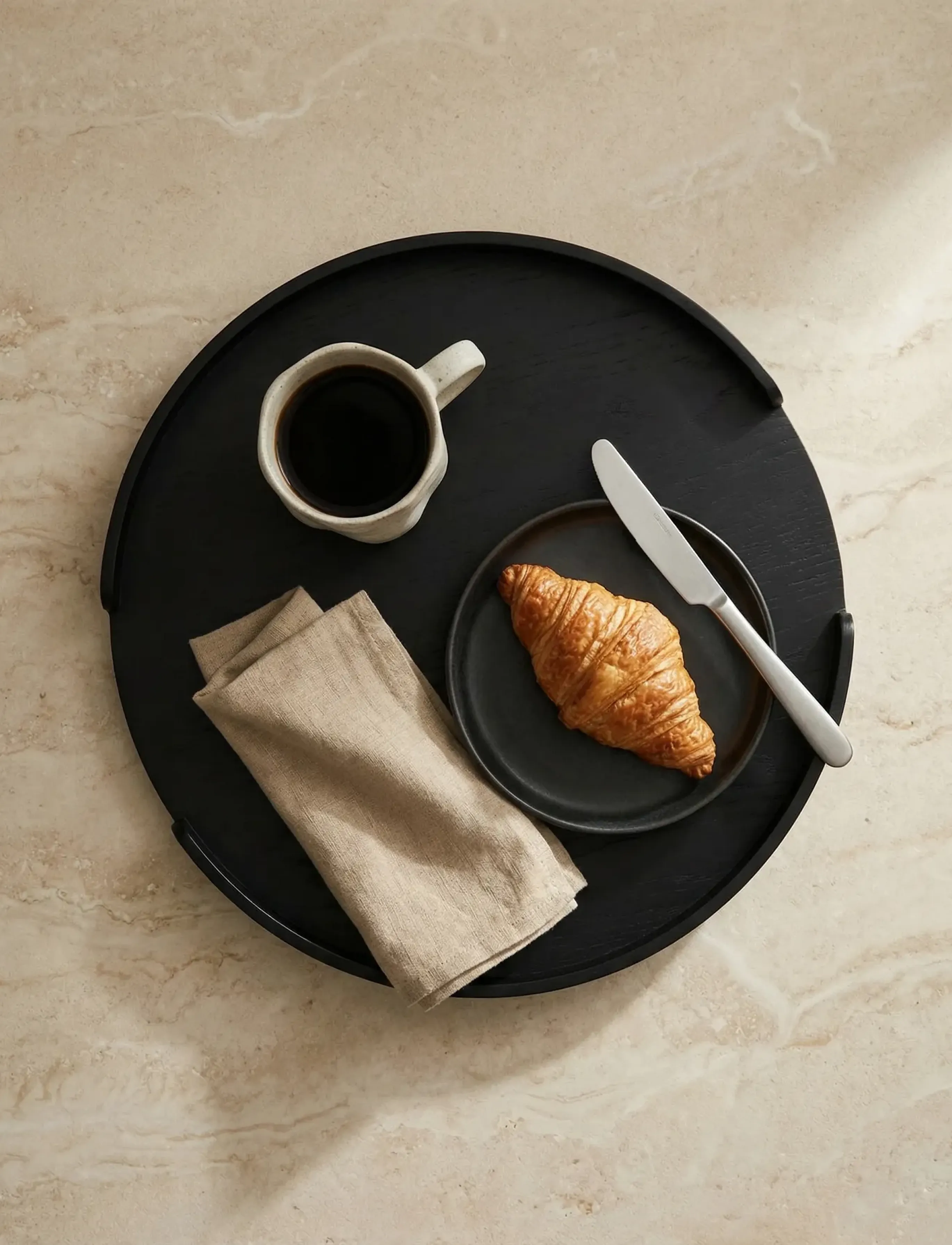 Cooee Design - Woody Tray 35cm Black Stained Oak - trays - black stained oak - 0