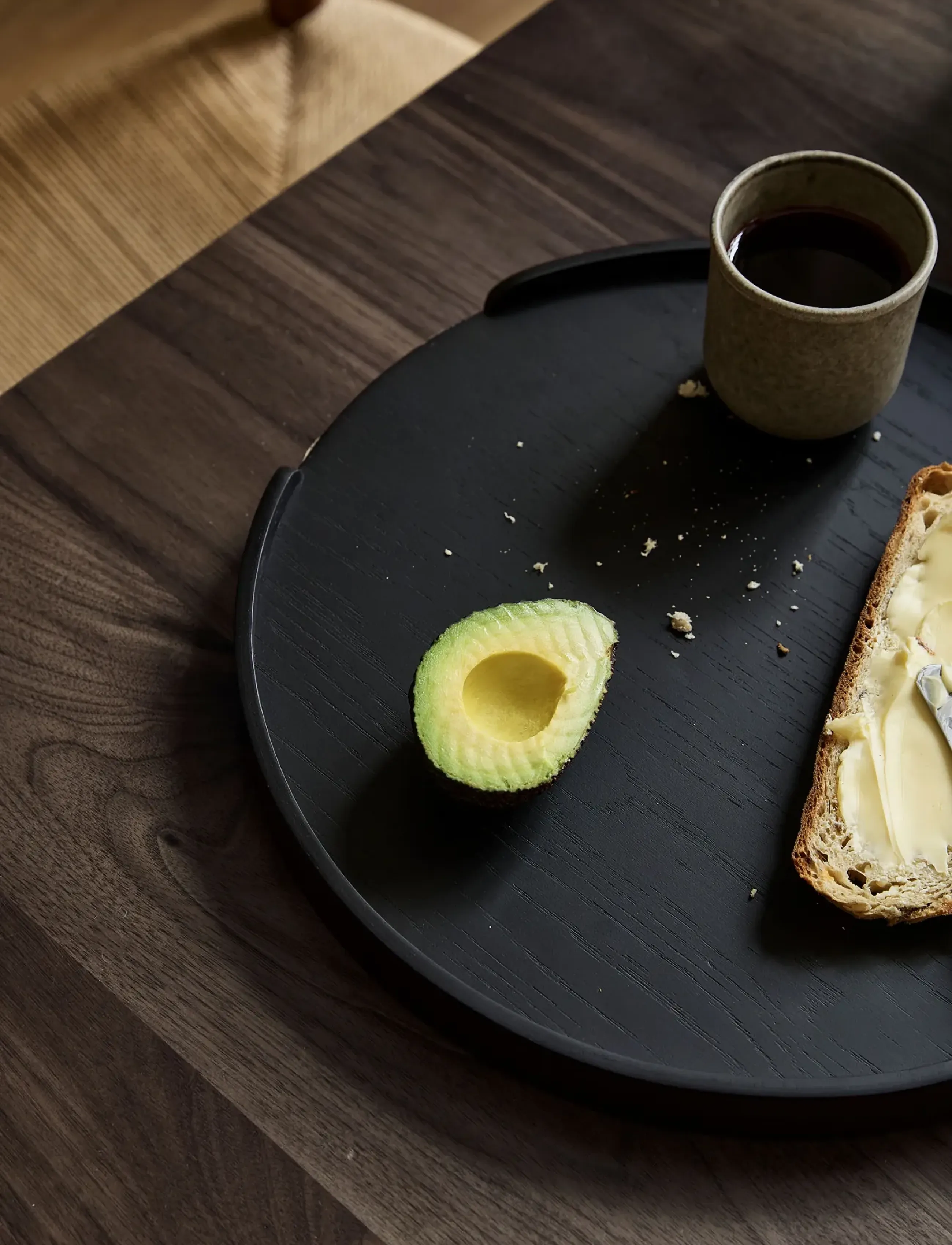 Cooee Design - Woody Tray 35cm Black Stained Oak - trays - black stained oak - 4