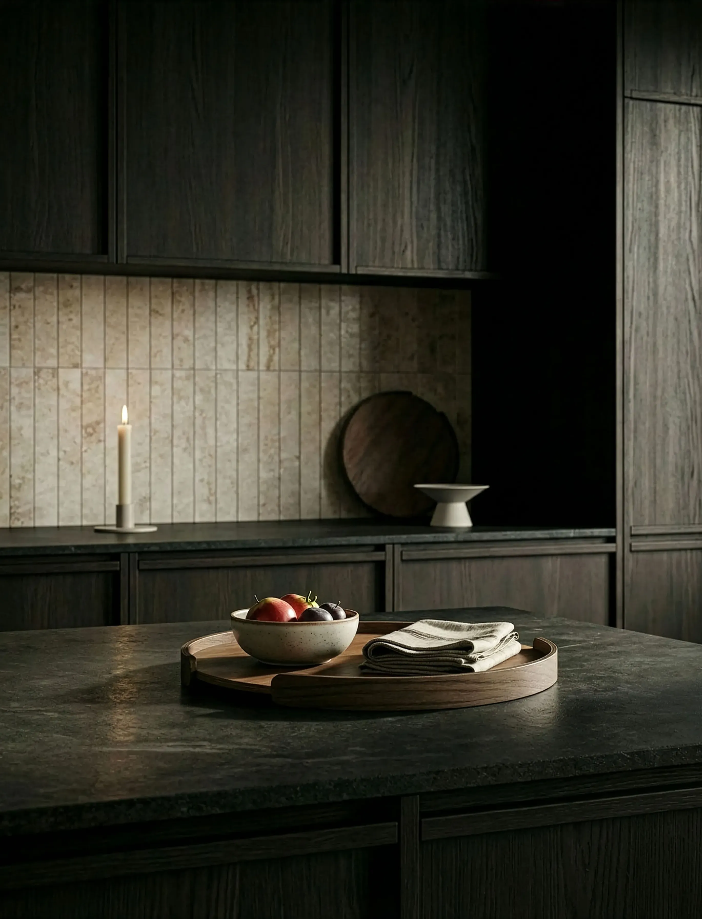Cooee Design Woody Tray 35Cm Dark Oak,,,Braun Gr.ONE SIZE
