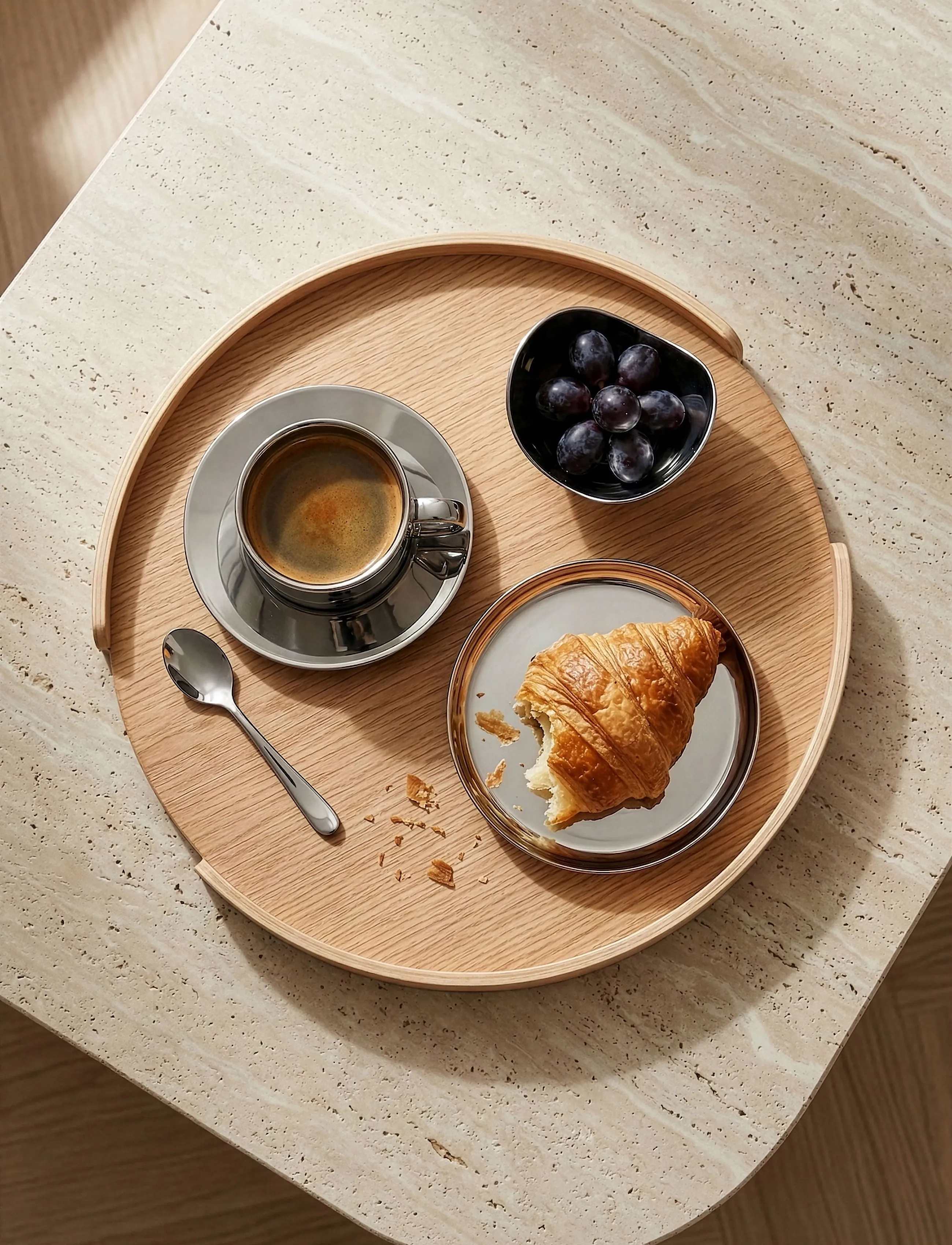 Cooee Design - Woody Tray 35cm Oak - trays - oak - 3