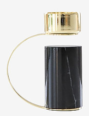 Cooee Design - Heavy Tealight Carrara - kynttilänjalat - nero marquina - 0