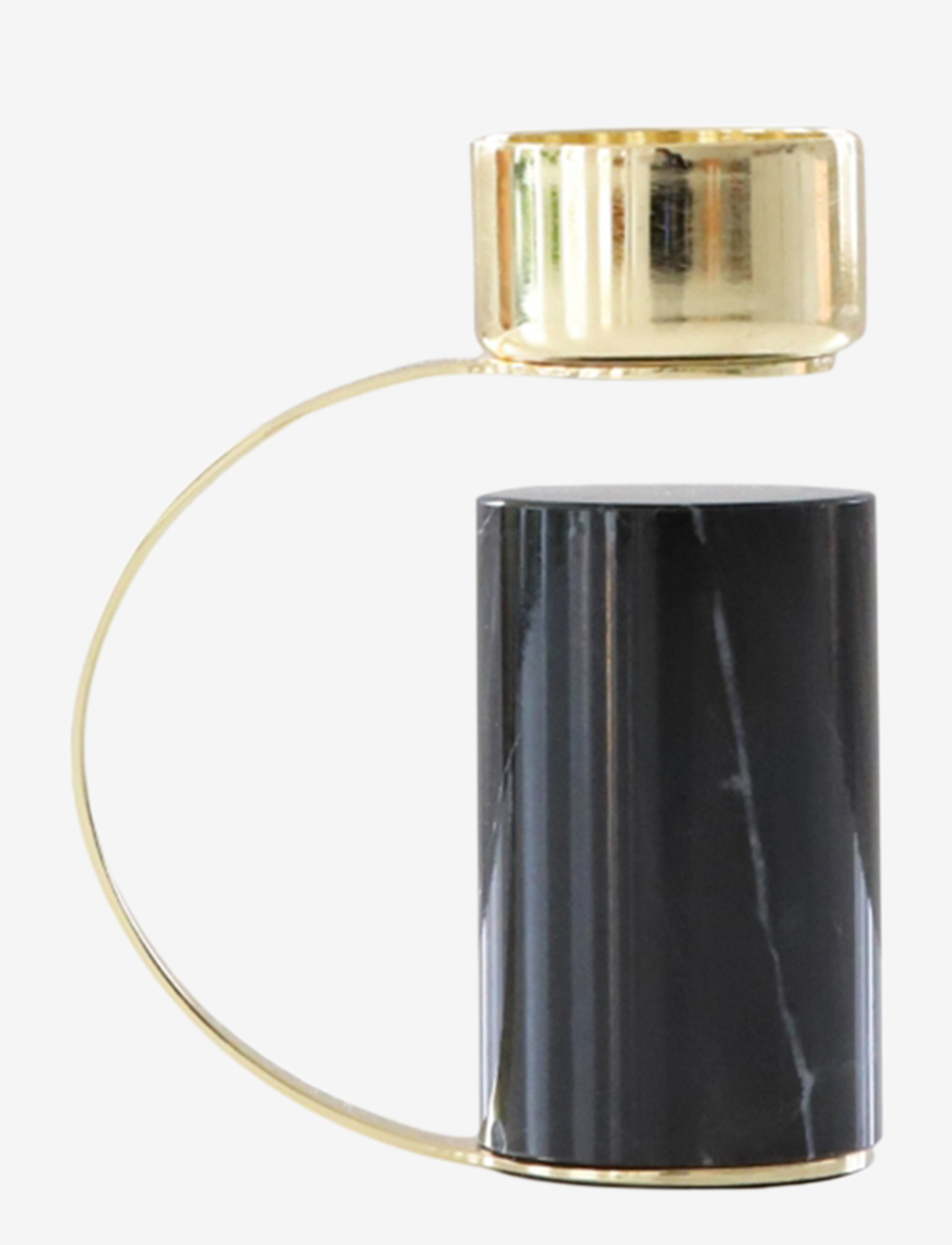 Cooee Design Heavy Tealight Carrara - Küünlaalused ja küünlajalad - NERO MARQUINA / black