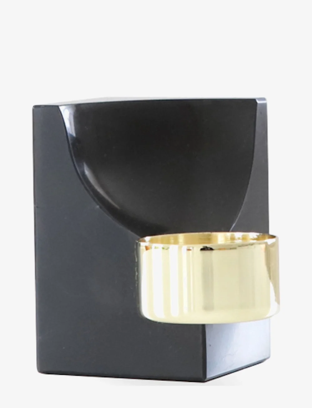 Cooee Design - Quarter Tealight Carrara - teelichthalter - nero marquina - 0