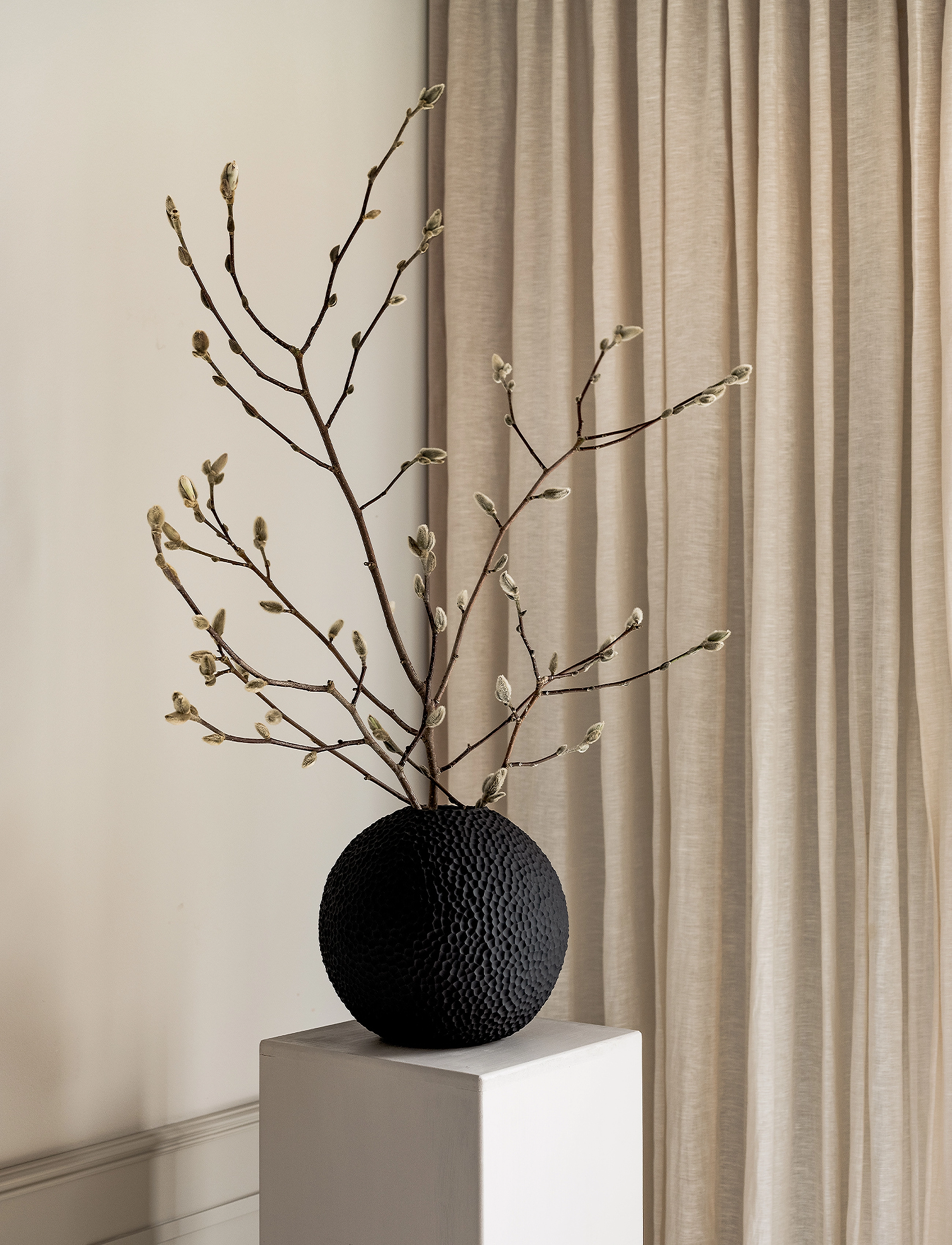 Cooee Design Kaia 25Cm Black, H25 cm, Vases, Schwarz - Big Homeware