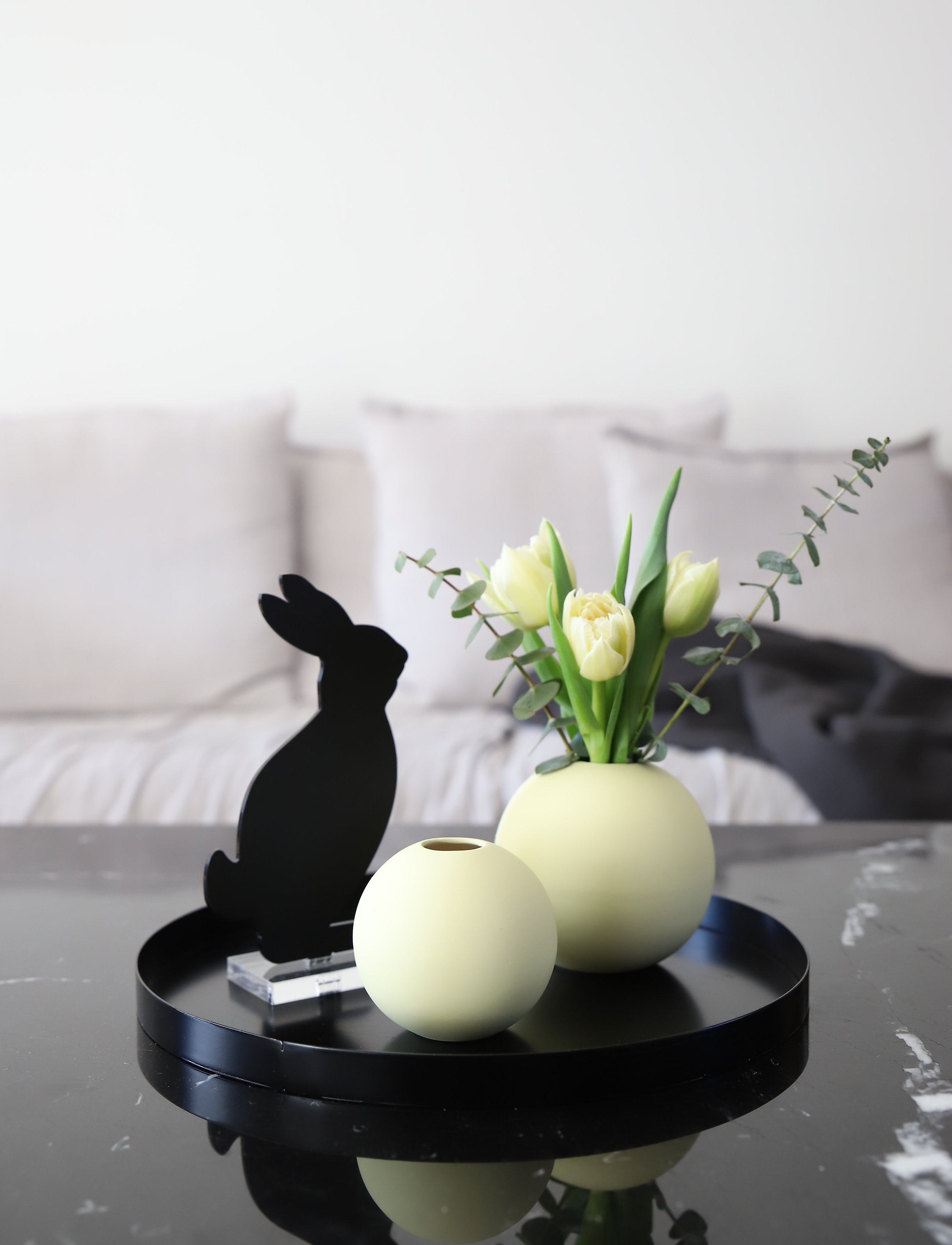 Cooee Design Tray Circle 300X20Mm, One Size, Decoration, Schwarz - Decorative Platters, Homeware