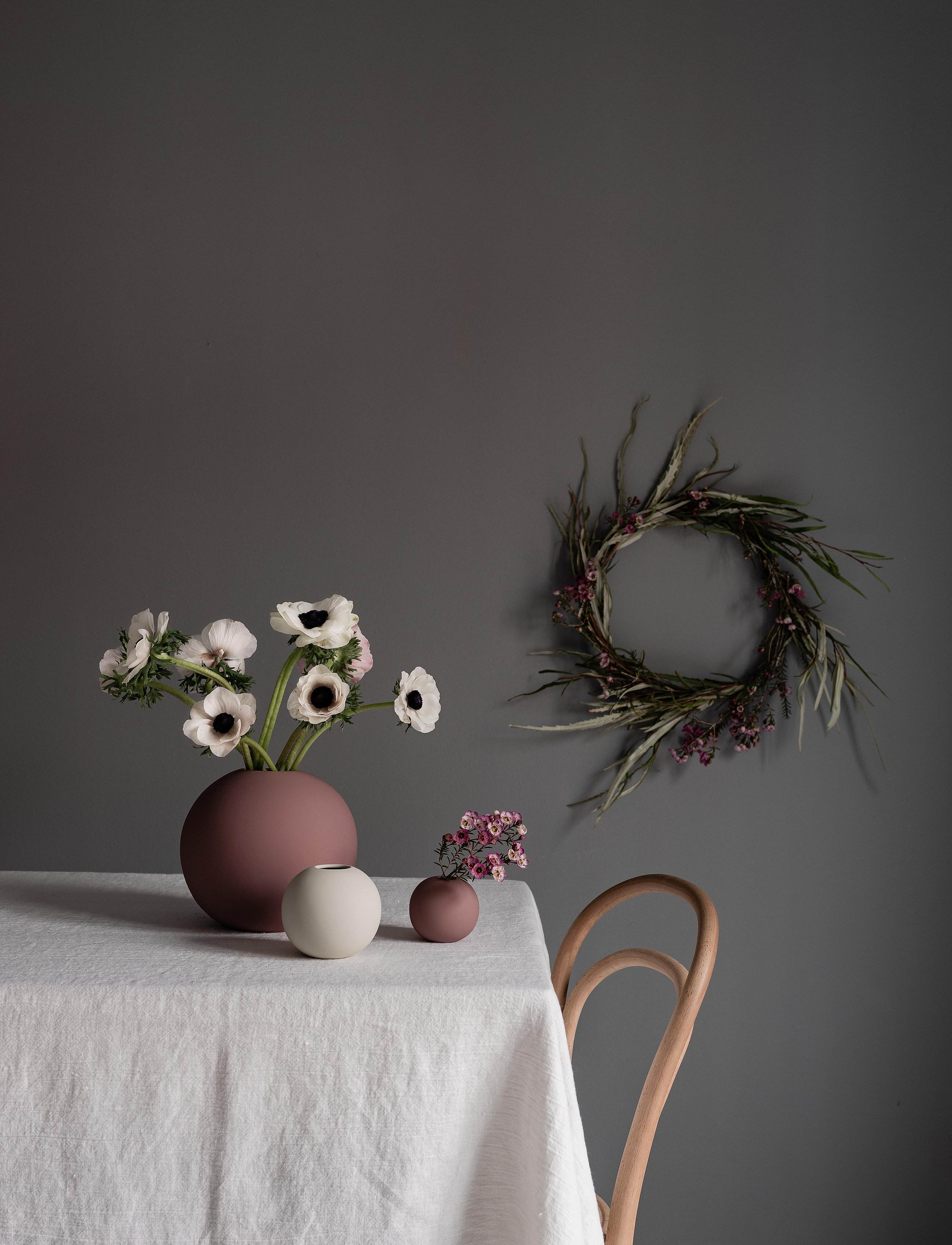 Cooee Design Ball Vase, H7 cm, Vases, Lila - Small Homeware