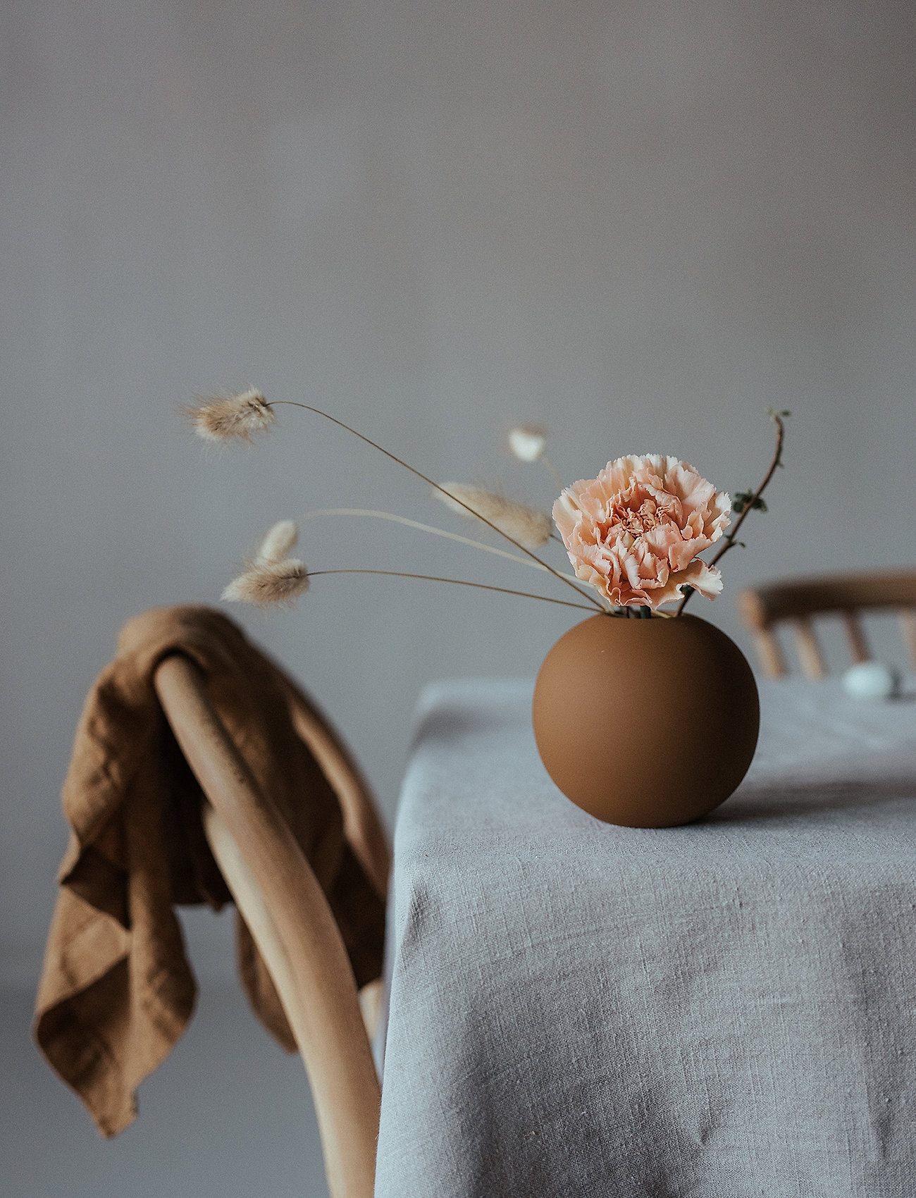 Cooee Design Ball Vase, H9 cm, Brown, Vaser > Små Vaser, Unisex