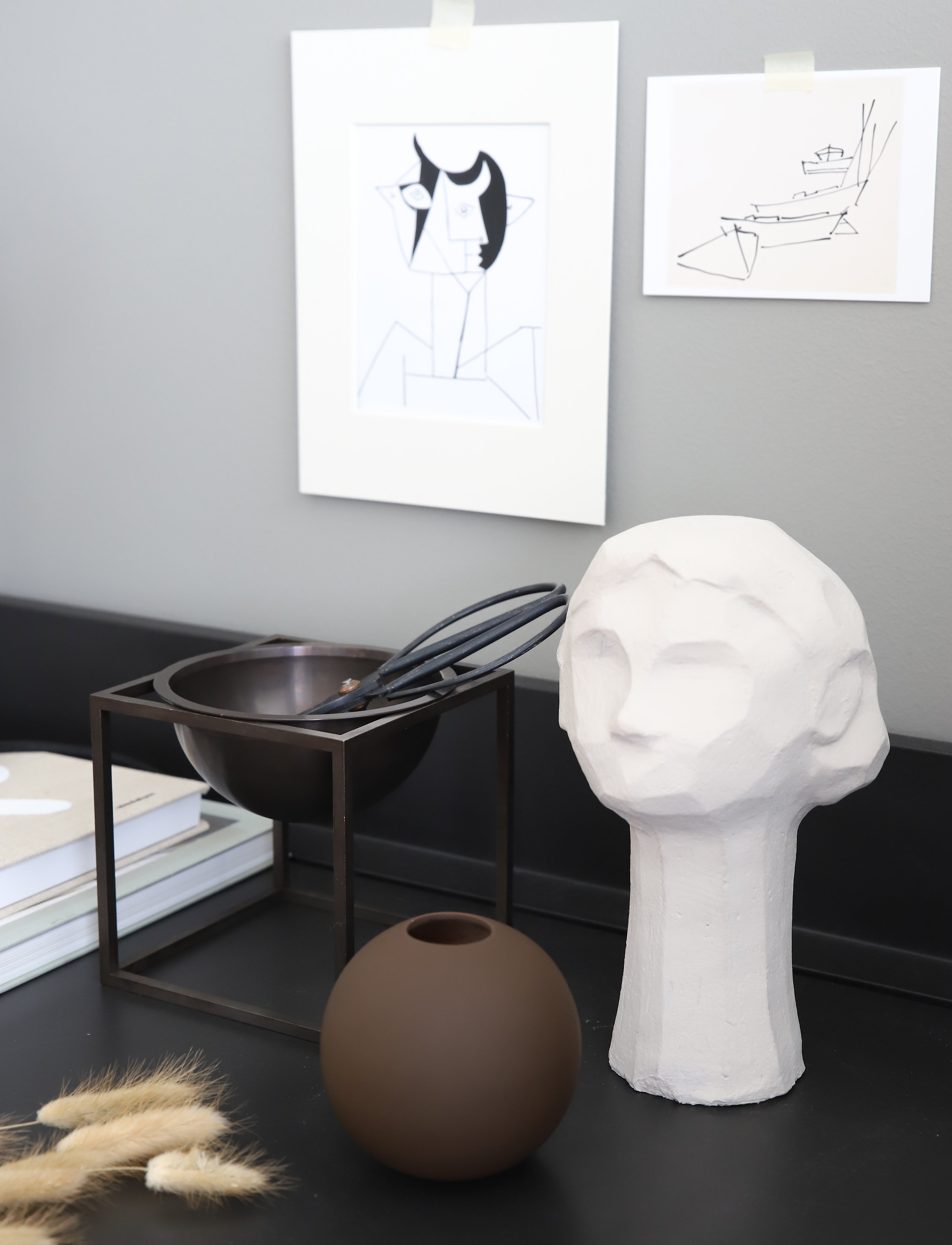 Cooee Design - Ball Vase - laveste priser - coffee - 2