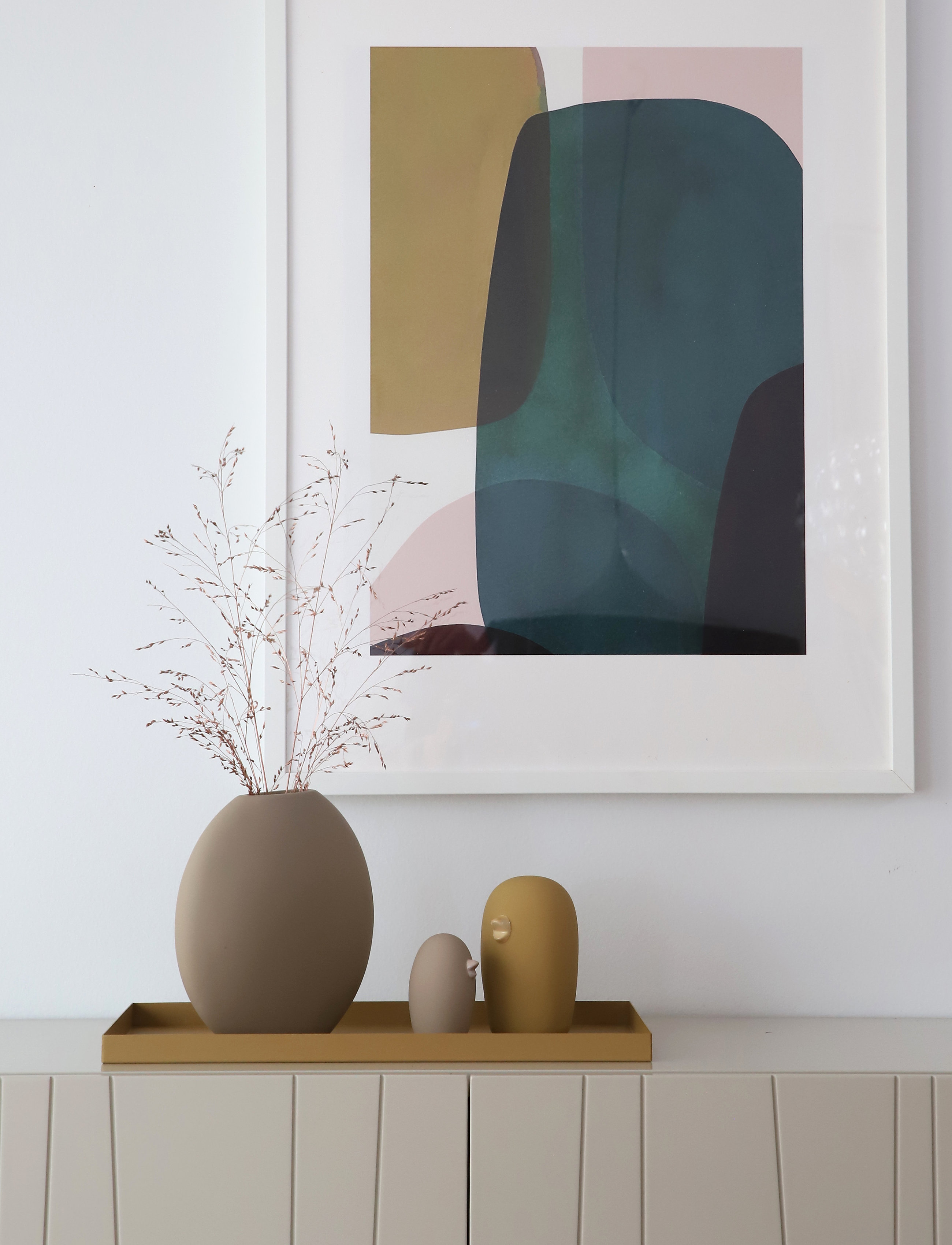 Cooee Design Pastille Vase 20Cm, H19 cm, Vases, Beige - Big Homeware